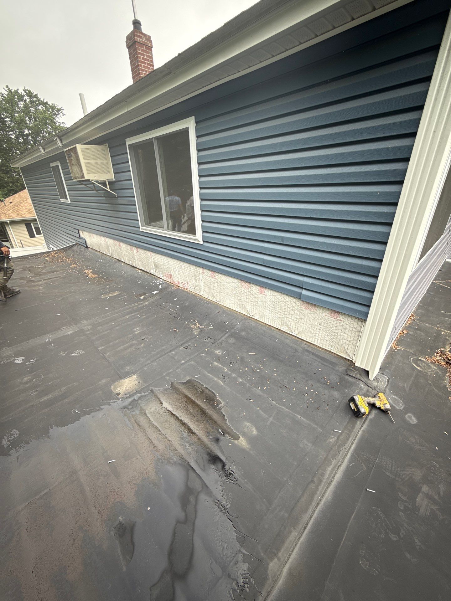 EPDM Flat Roof Installation + Seamless Gutter Upgrade by Mighty Dog Roofing of Greater Middlesex County