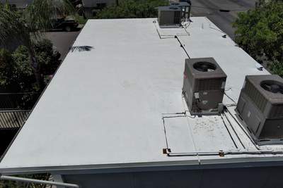 Foam Refurbish using General Coatings acrylic coatings and spray foam