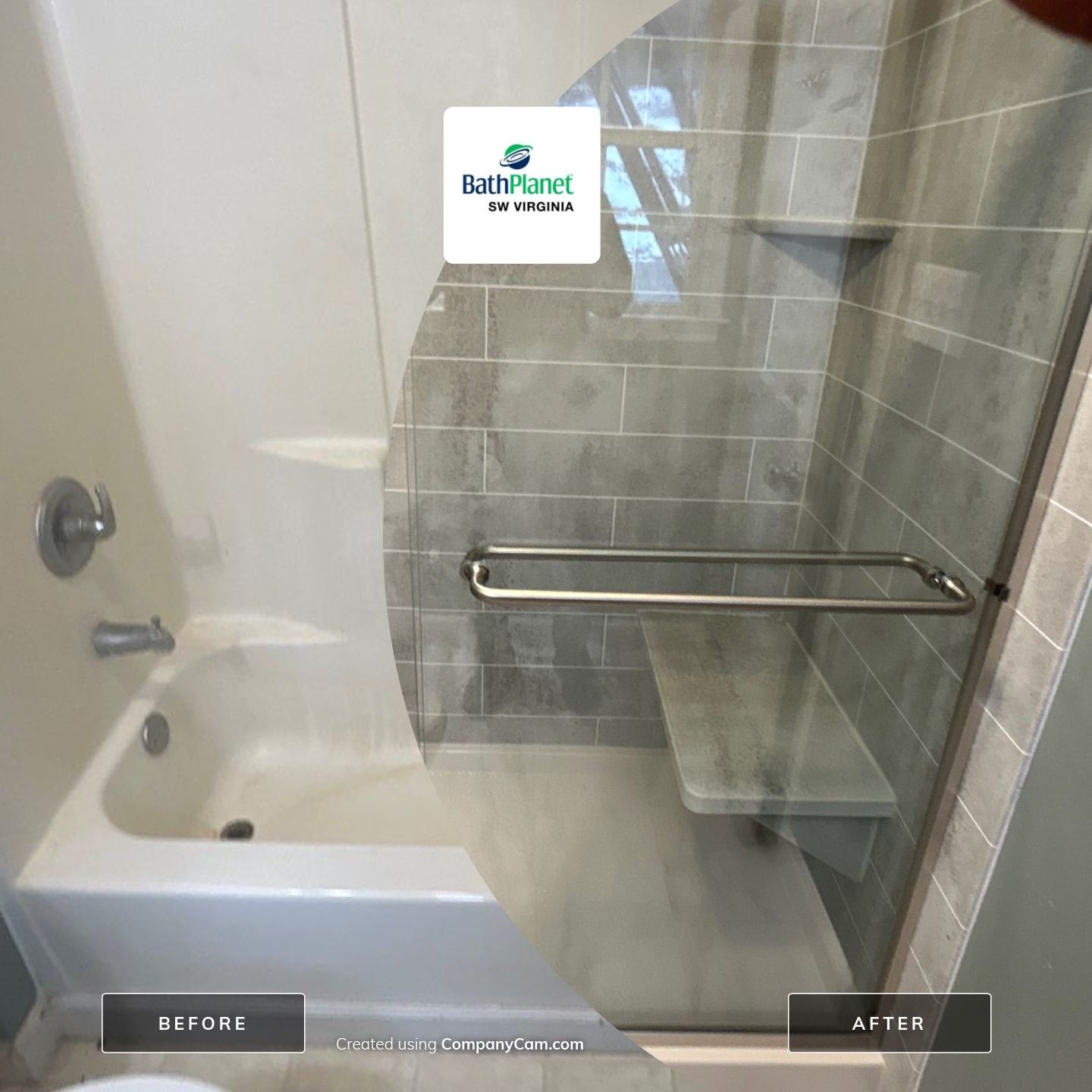 Tub to Shower by BathPlanet SW Virginia