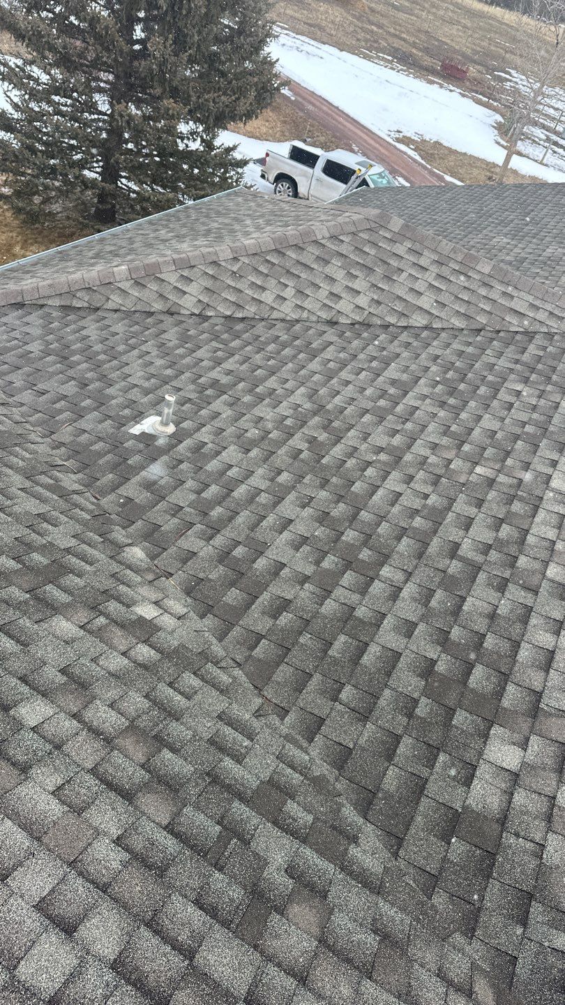 Residential Roofing Installation using Atlas Pinnacle Impact Weathered Wood by Blue Peaks Roofing LLC 