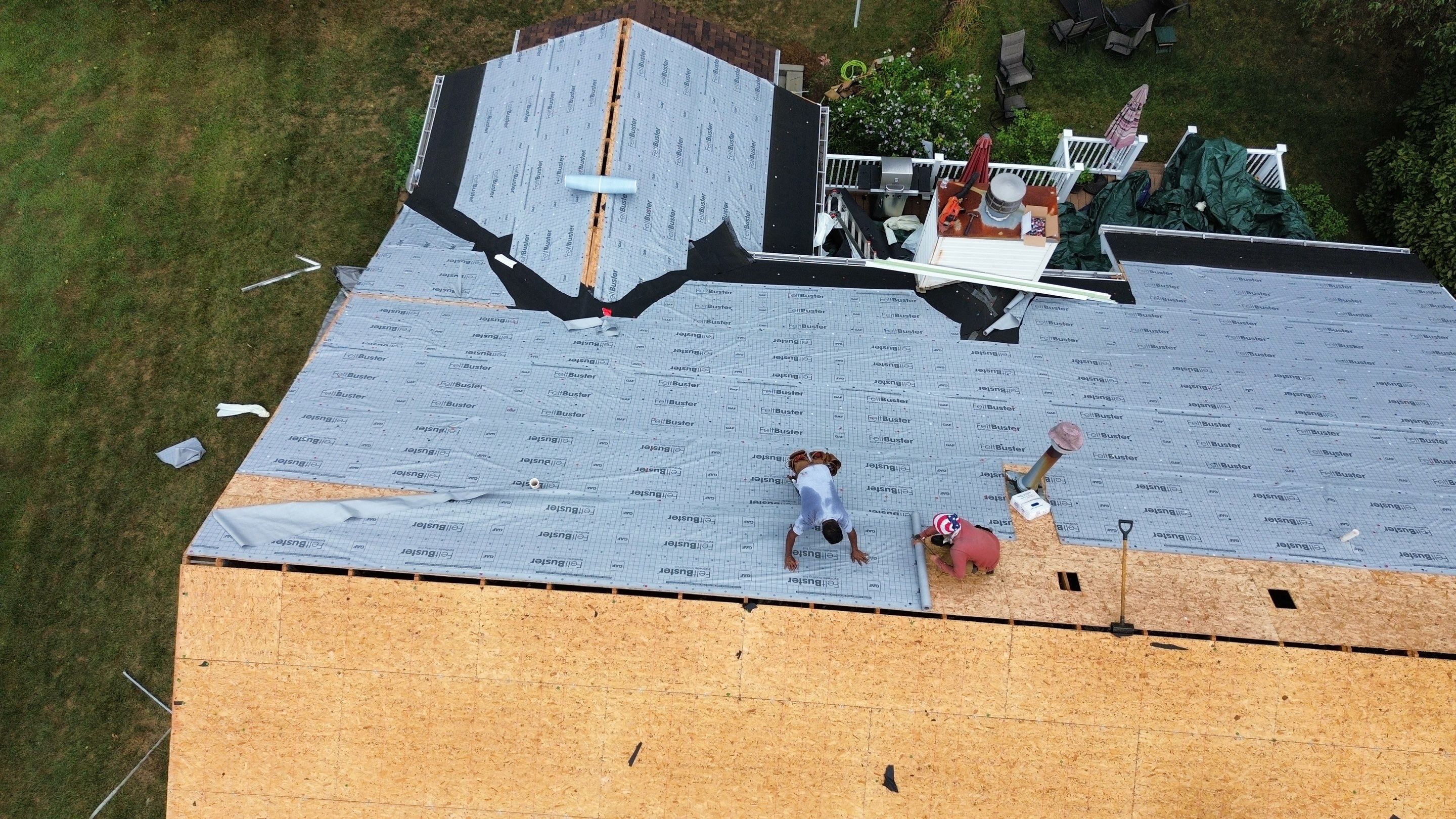 Residential Roofing Installation using Timberline HDZ Shingles - Hickory by RoofX 