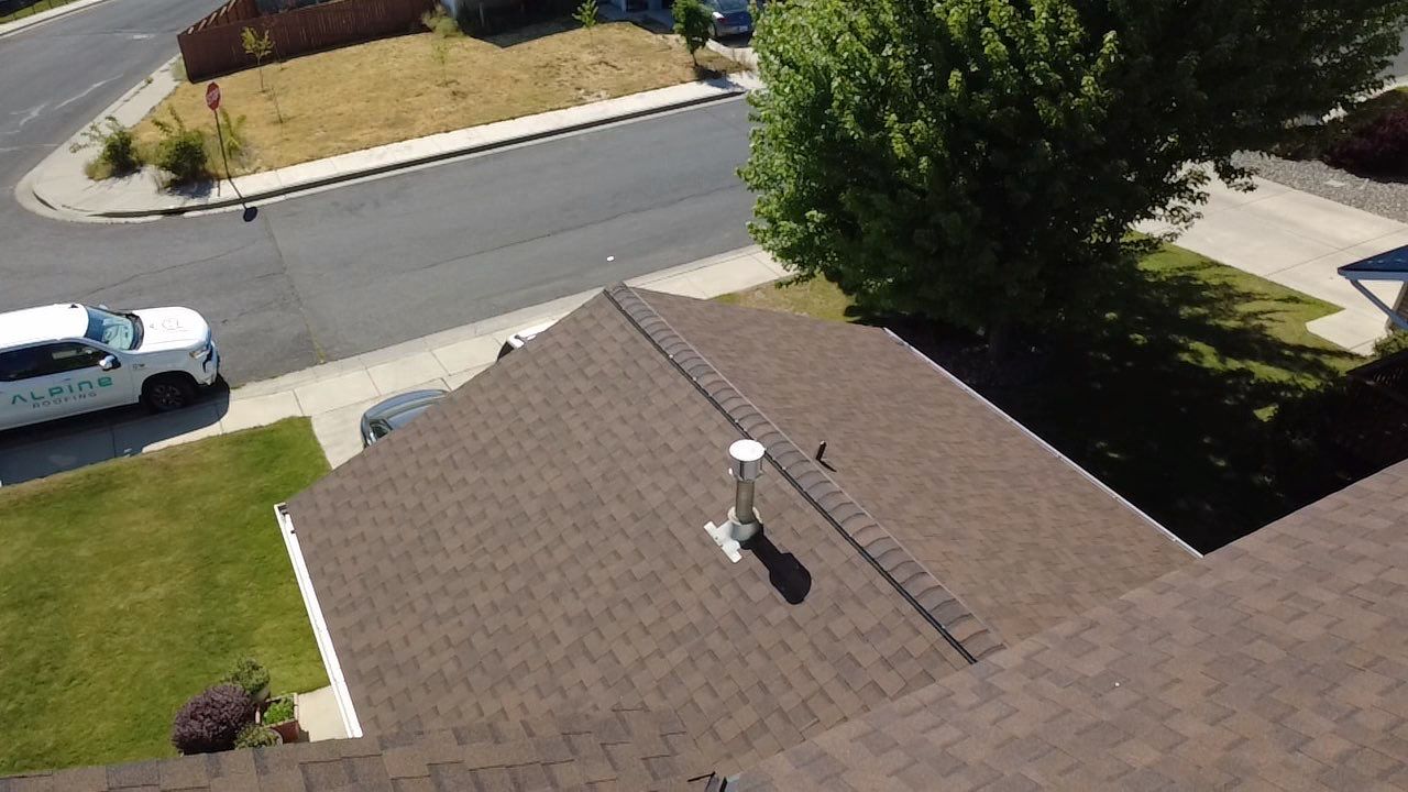 Residential Asphalt Shingle Roof Replacement and Sheathing Repair in Pullman by Alpine Roofing