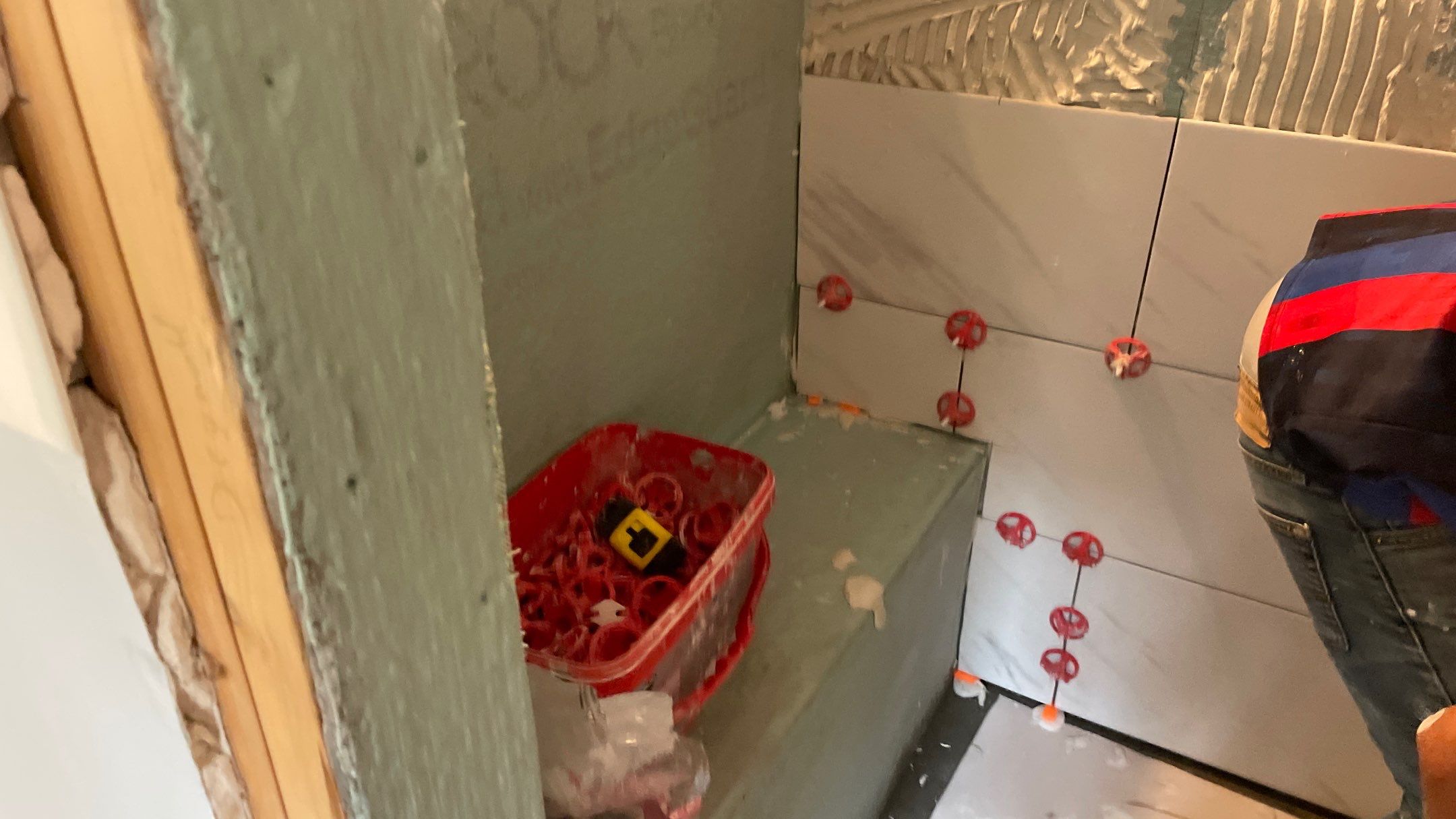 Bright Bathroom Remodel with Wall Removal, Stand Alone Tub and New Vanity by Footprints Floors of Coastal Carolina