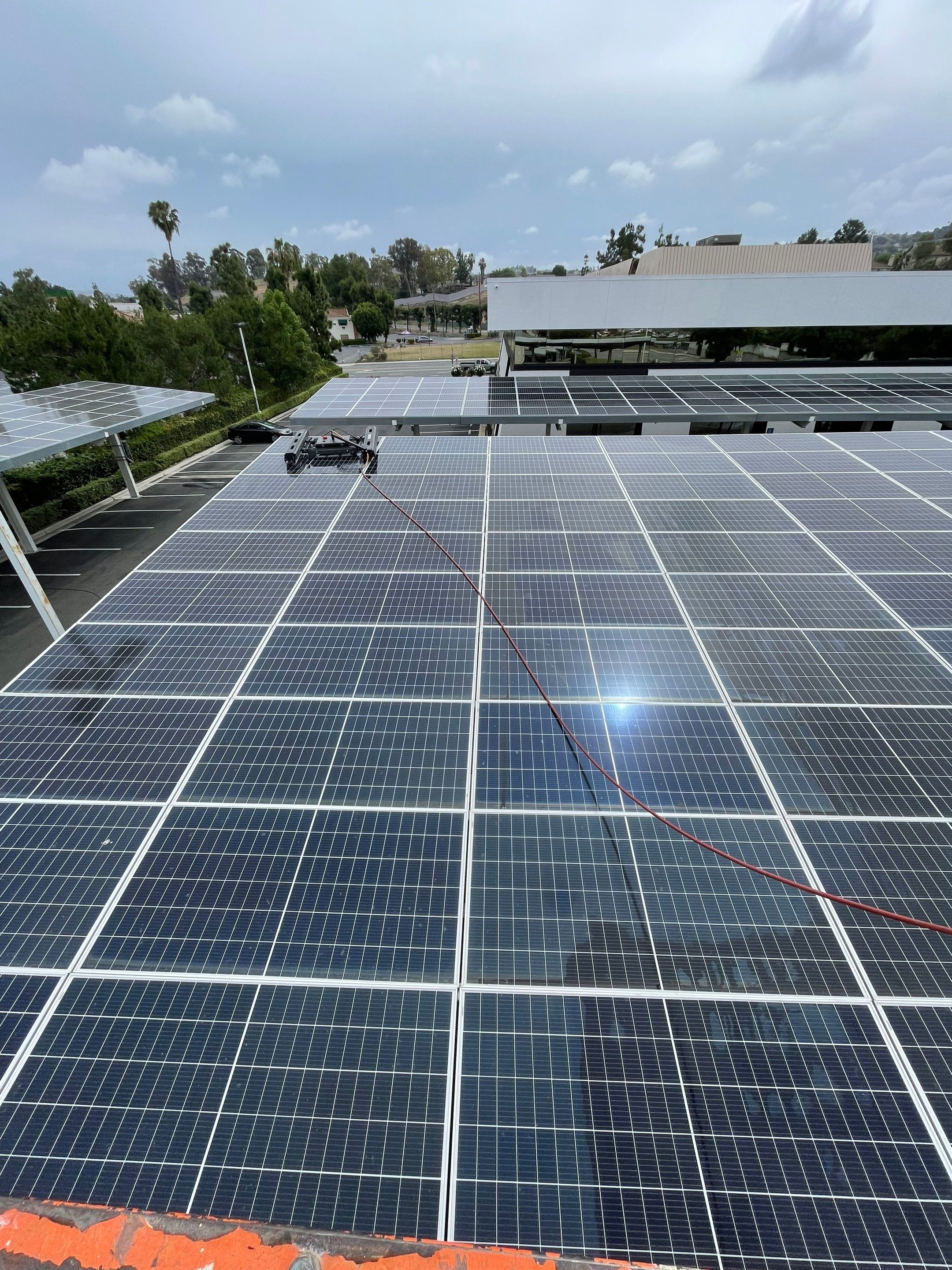 Commercial Solar Panel Cleaning by Palm Coast Solar Cleaning