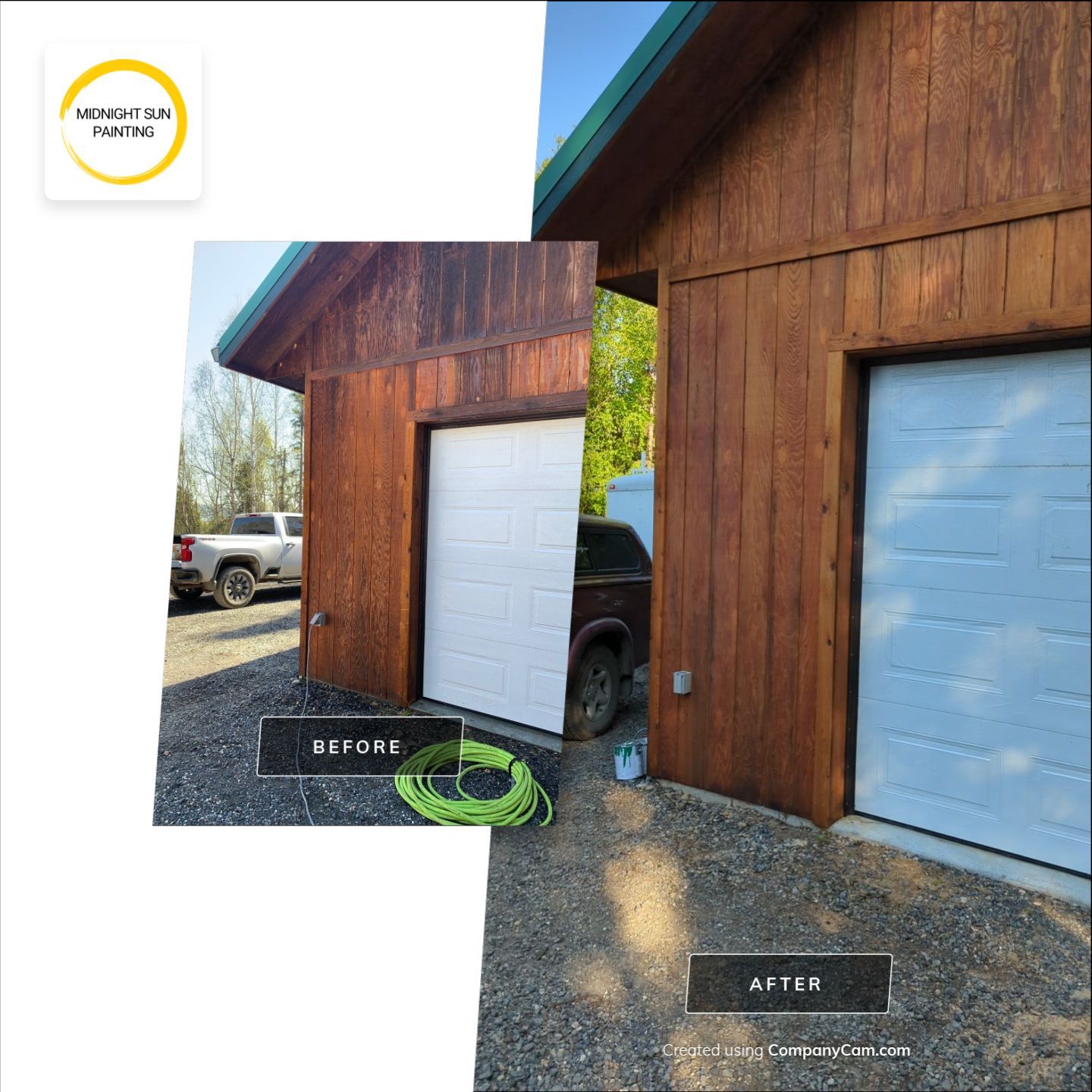 Wood Siding Restoration by Midnight Sun Painting