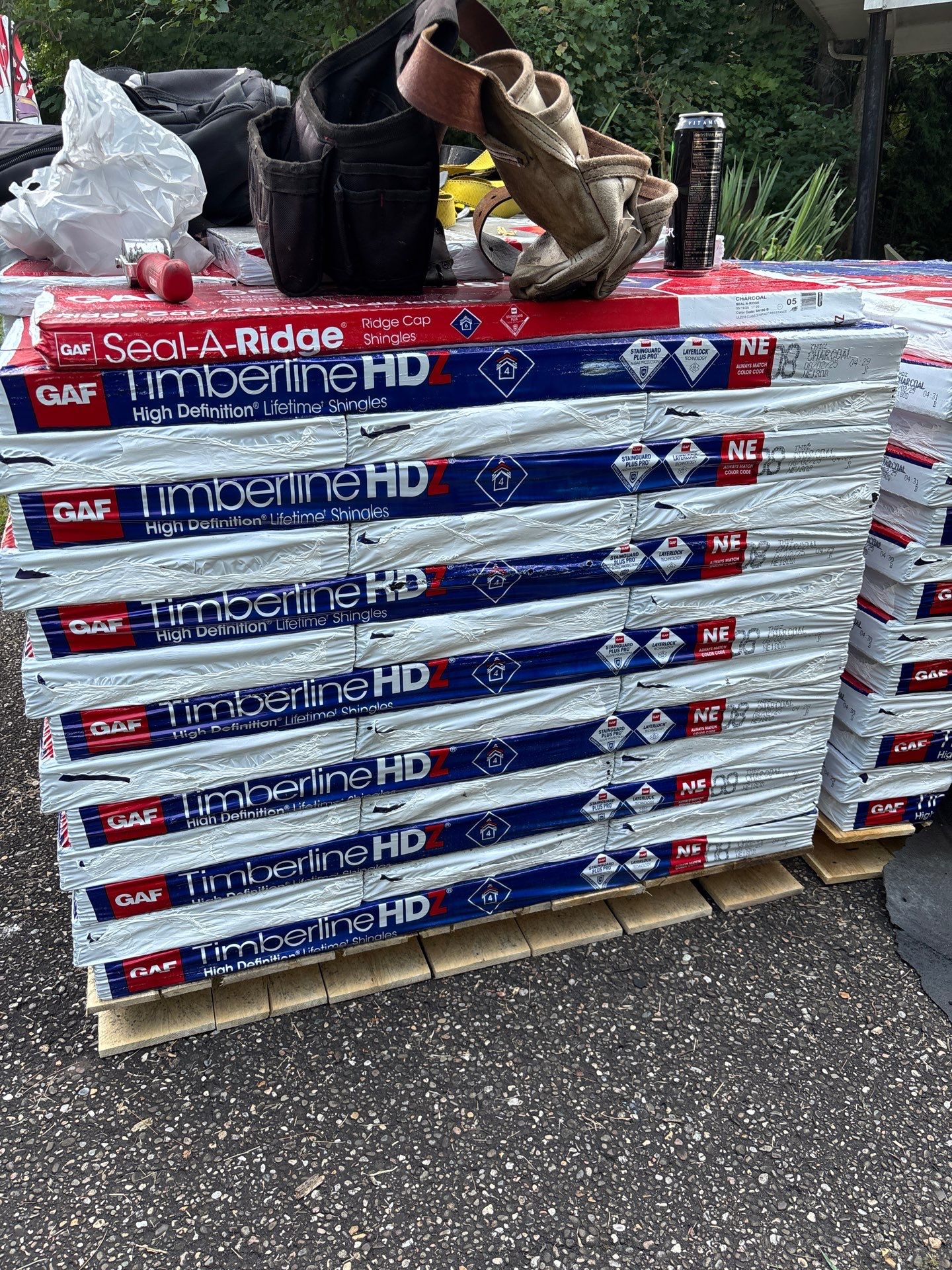 Residential Roofing Installation using GAF Timberline HDZ Charcoal by Rainstoppers Roofing