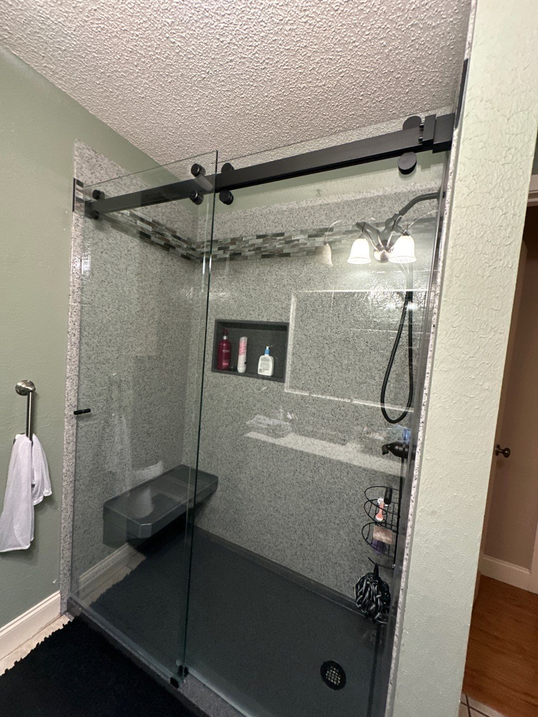 Bathroom Remodel using The Onyx Collection by Ekon Bath, LLC