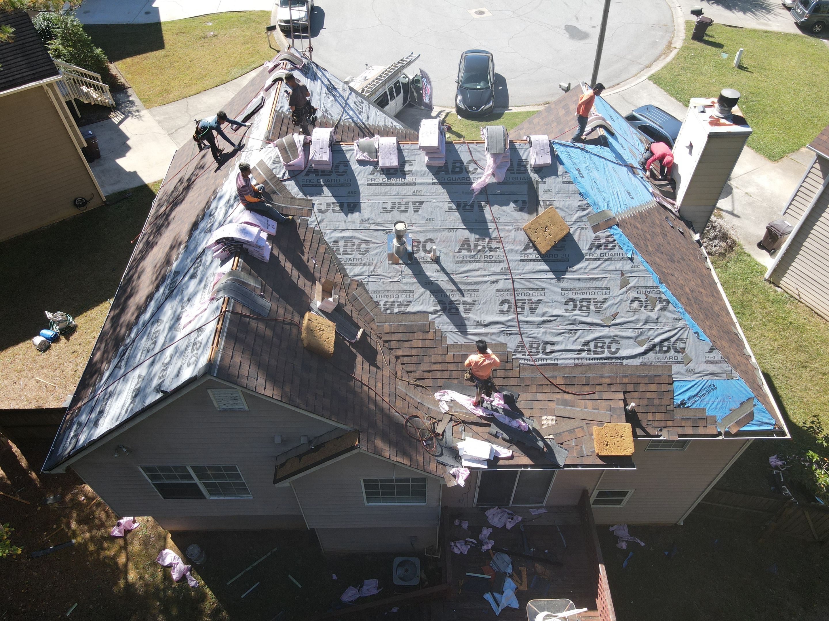 Residential Roofing Installation using Owens Corning by Inspector Roofing and Restoration