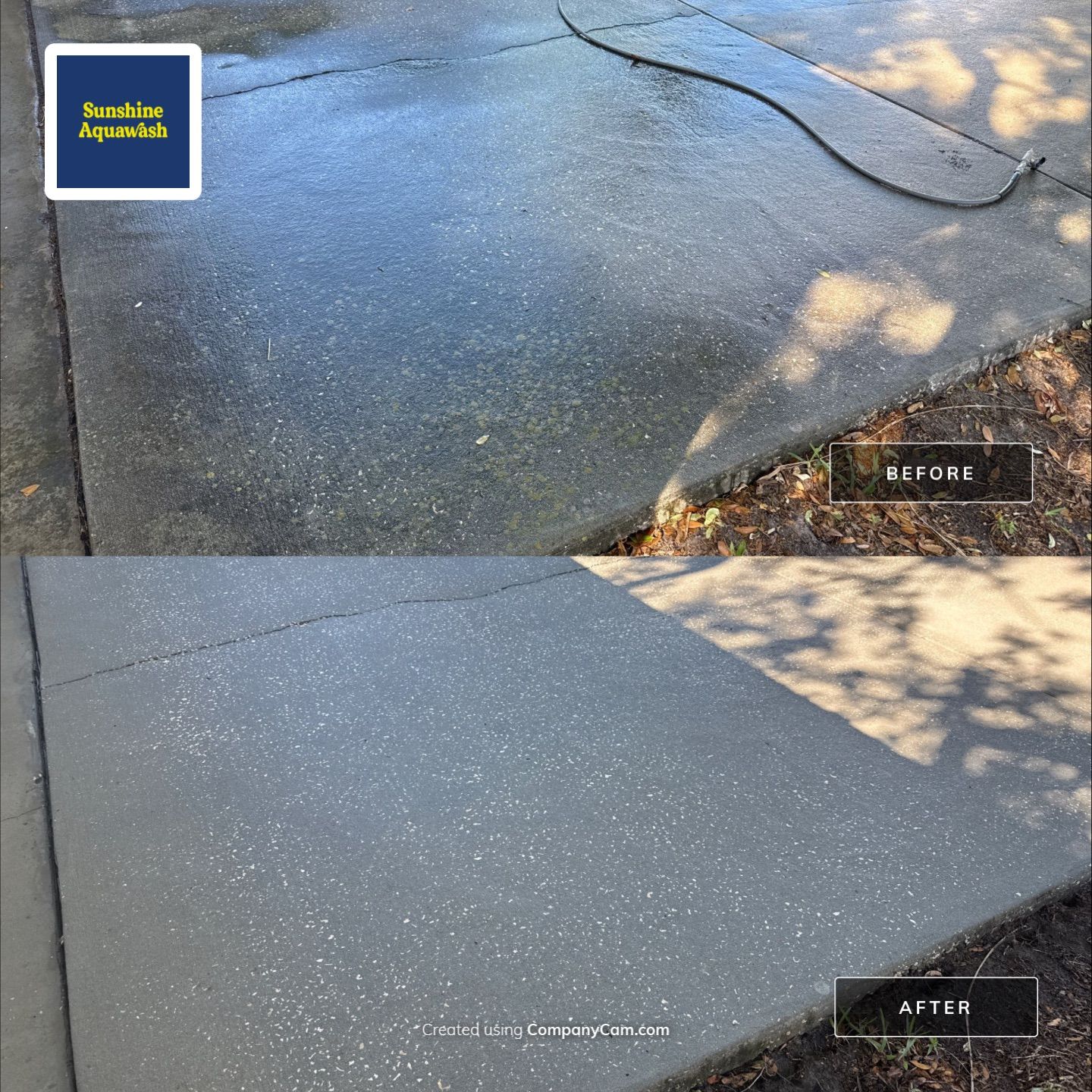 Concrete Driveway & Sidewalk Cleaning ā Peppermill IV at Providence Lakes, Brandon, FL by Sunshine AquaWash