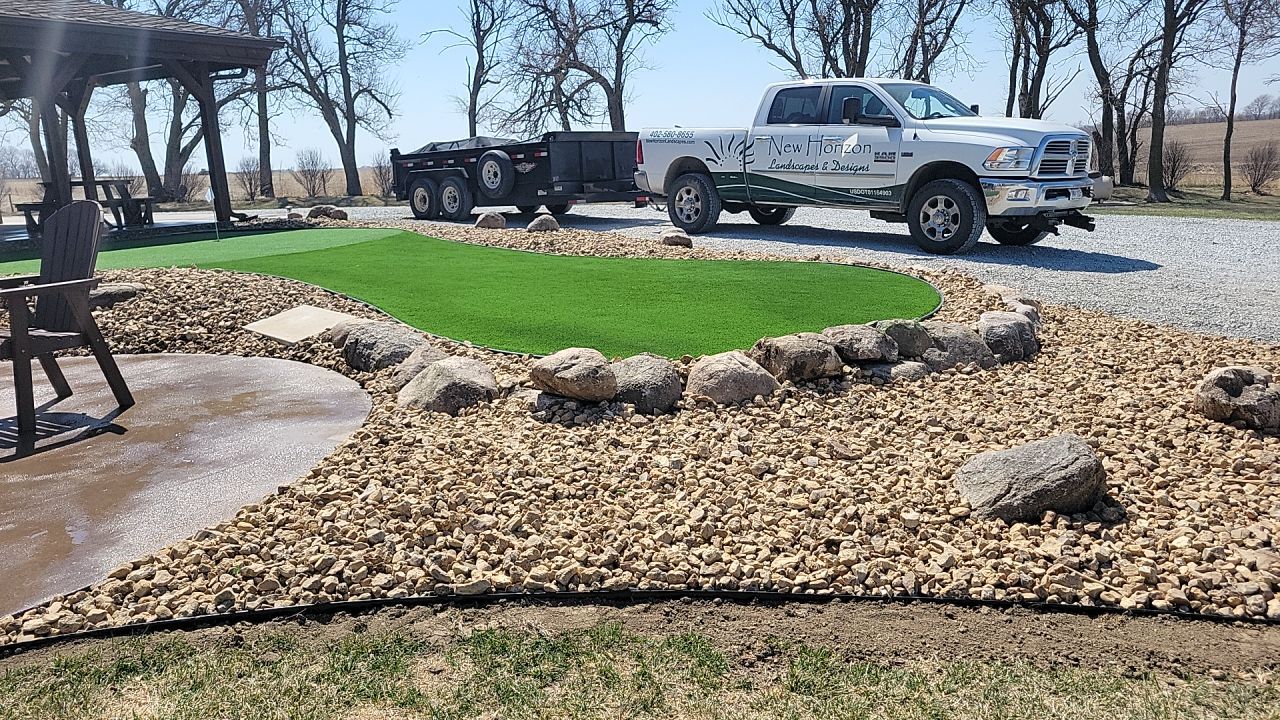 Putting Green / Driving Range / Entertaining space. by New Horizon Landscapes