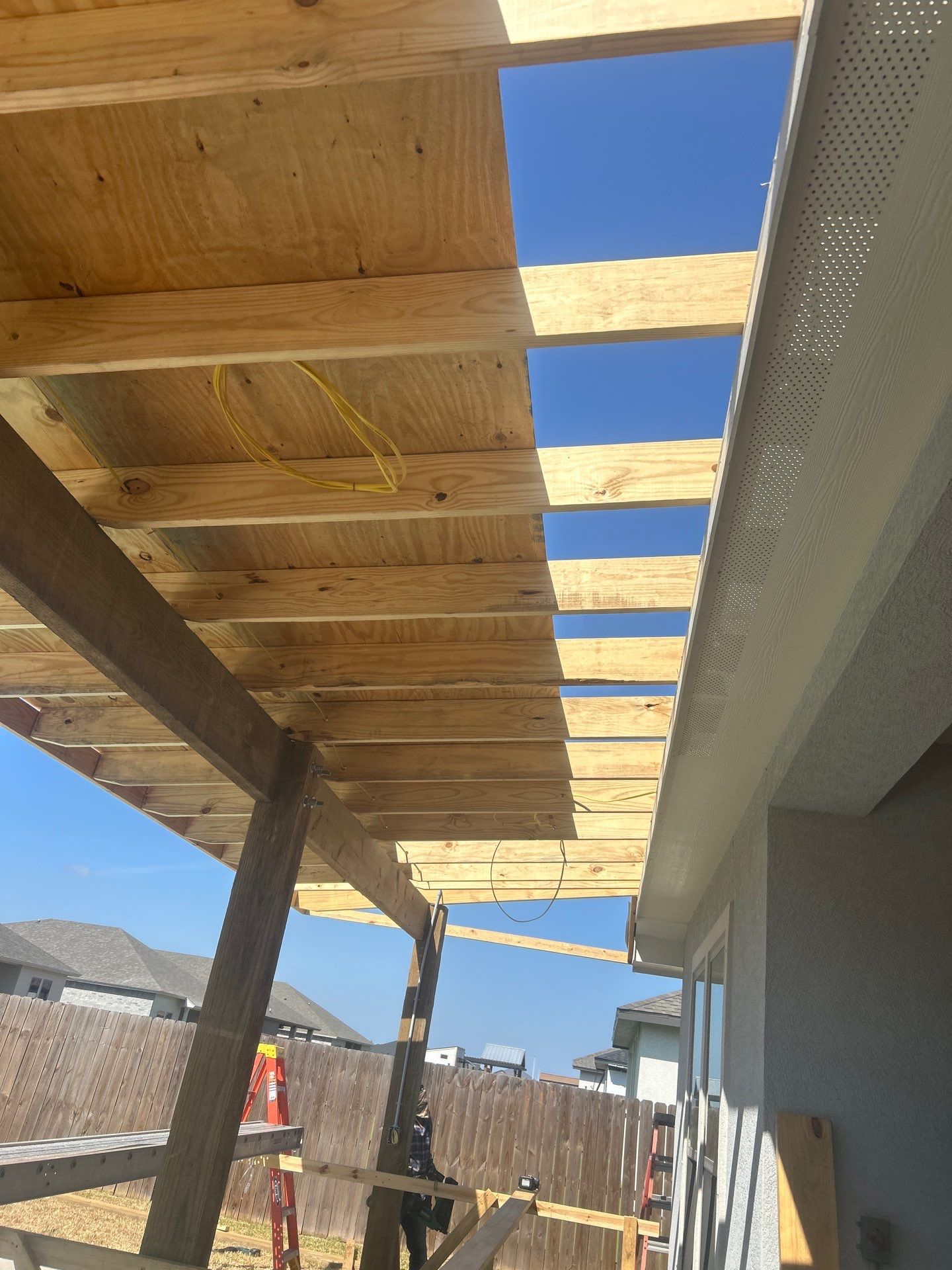 Patio Pool Cover by Bayfront Roofing and Construction