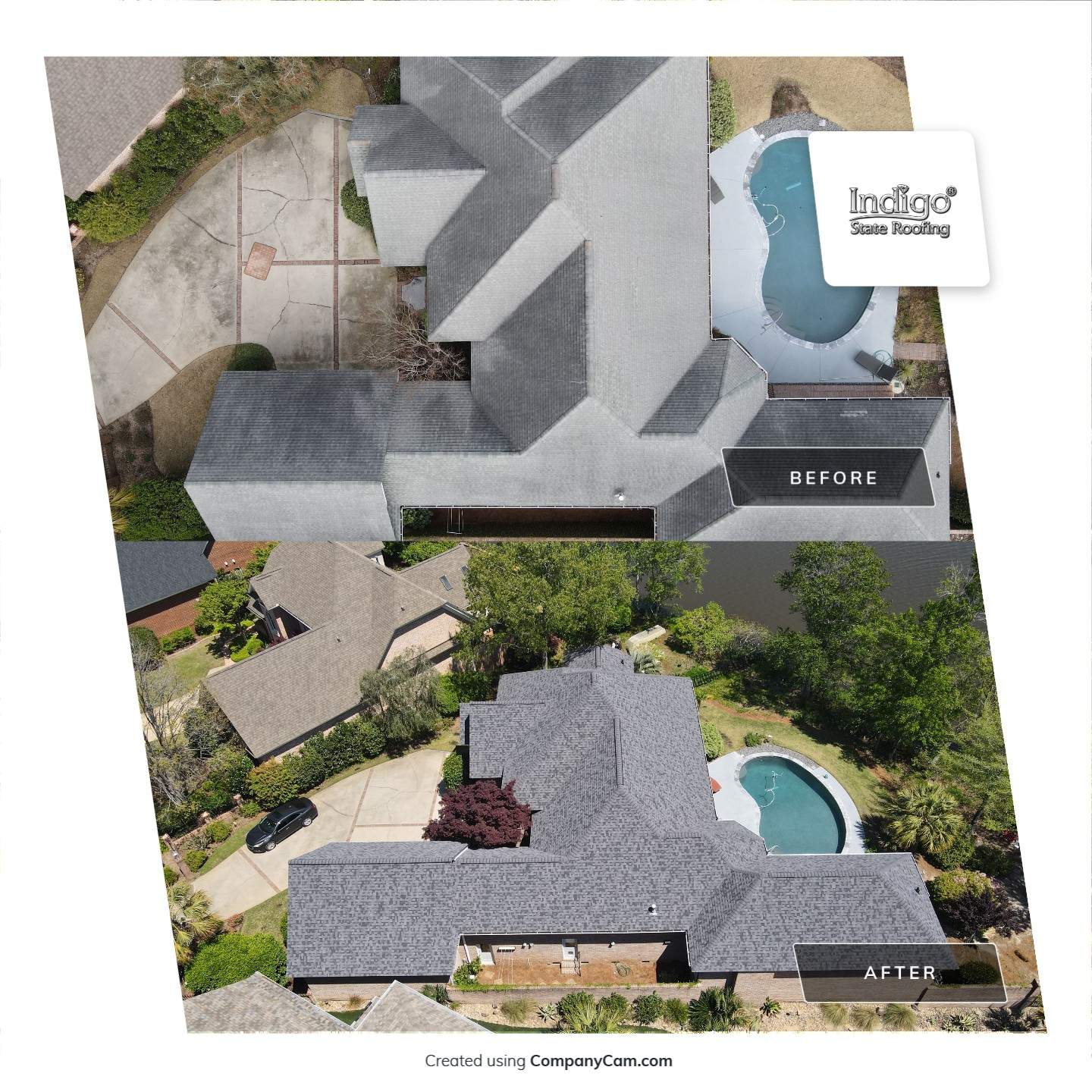 Residential Roofing Installation using Owens Corning Duration Midnight Plum by Indigo State Roofing