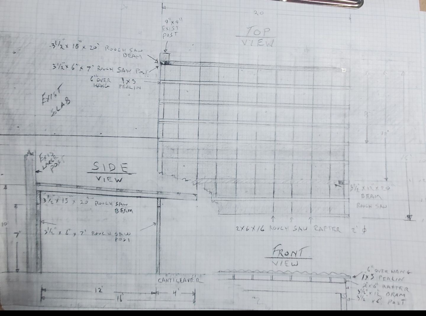 Hand-Milled Rough Sawn 20' X 15' Patio using Rough Sawn Lumber by Construction Now LLC