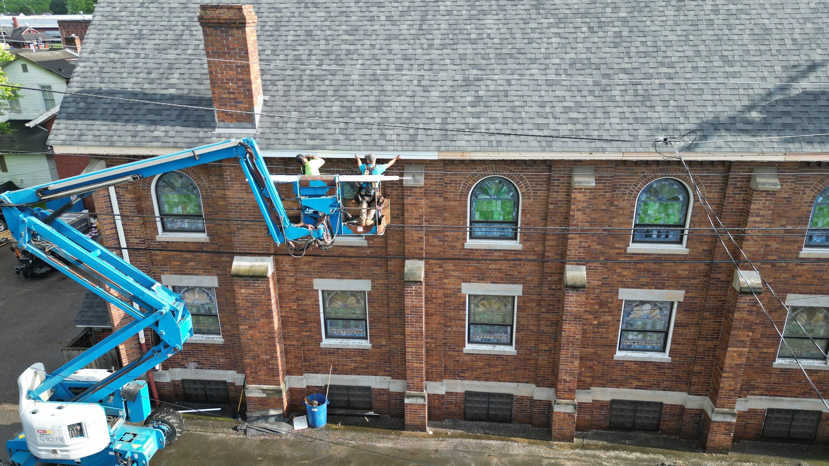Commercial Roofing Installation using Duration Series Shingles - Estate Gray by RoofX 