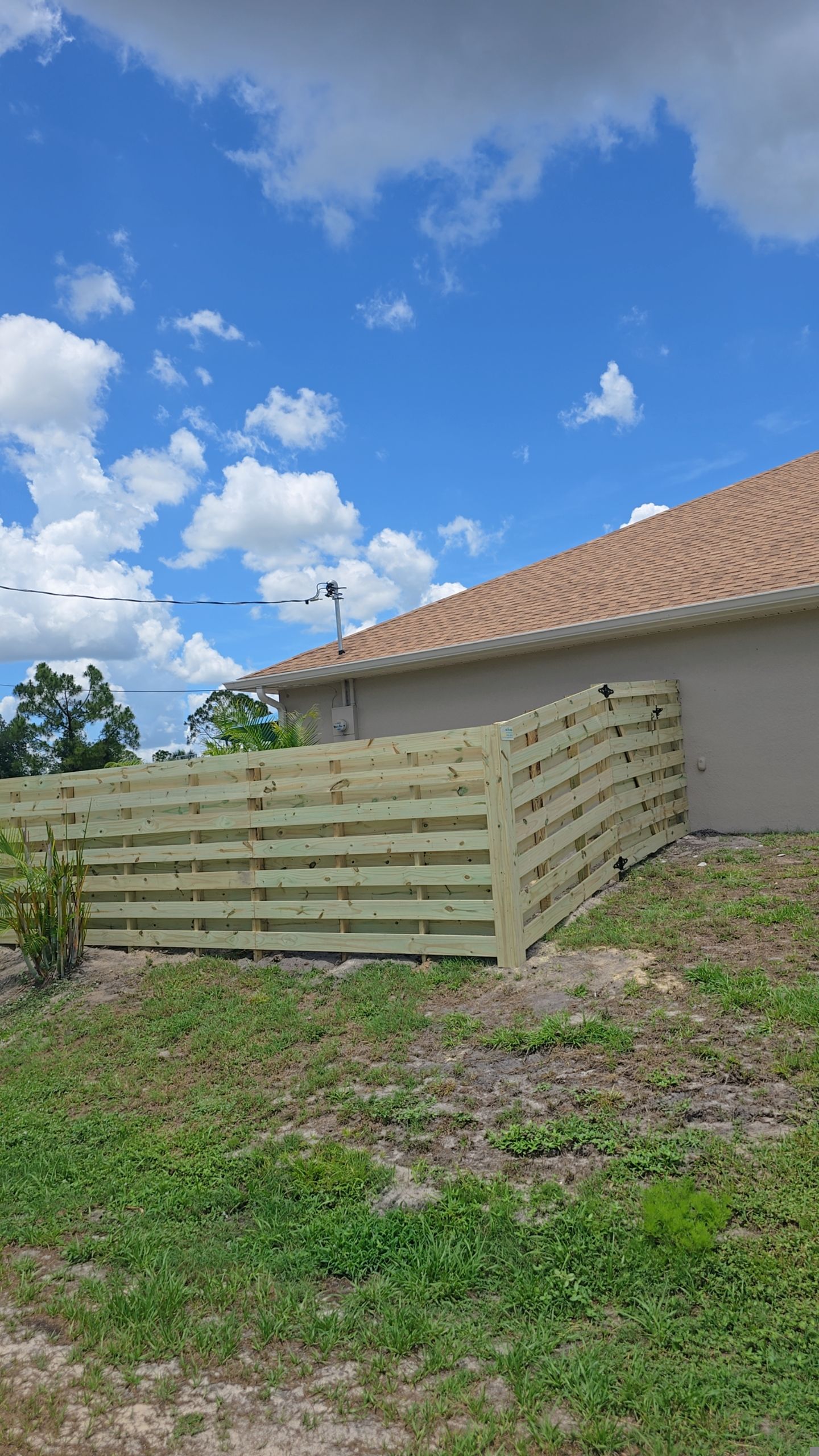 Horizontal Shadowbox Wood in North Port by True Fence LLC