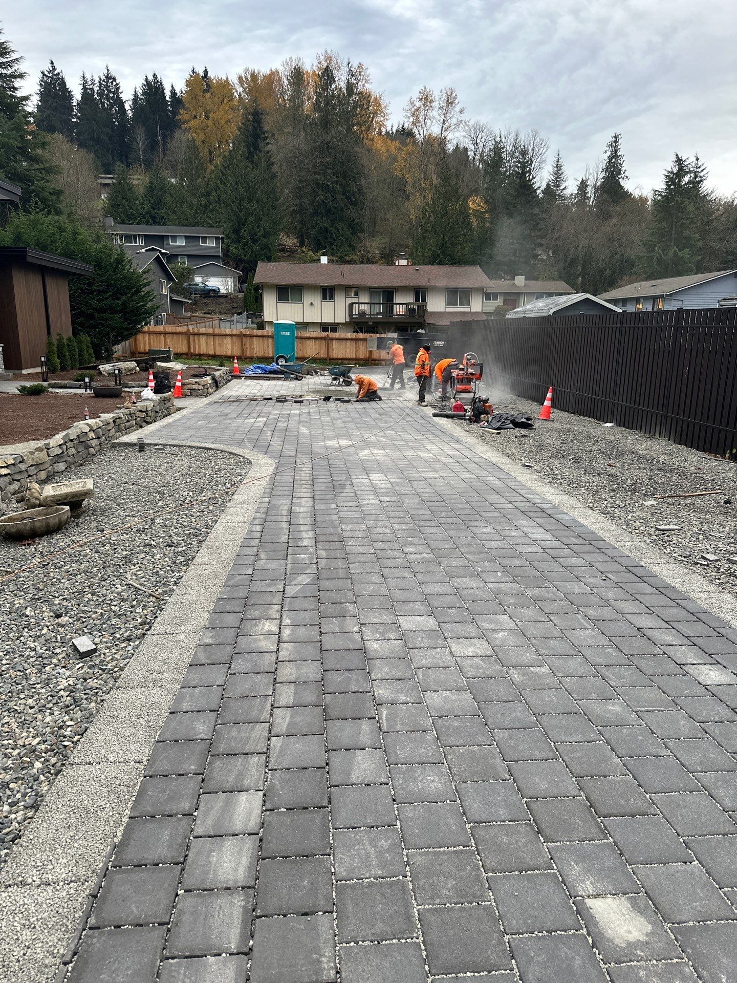 Permeable Pavers Driveway by Jireh Asphalt & Concrete Inc 