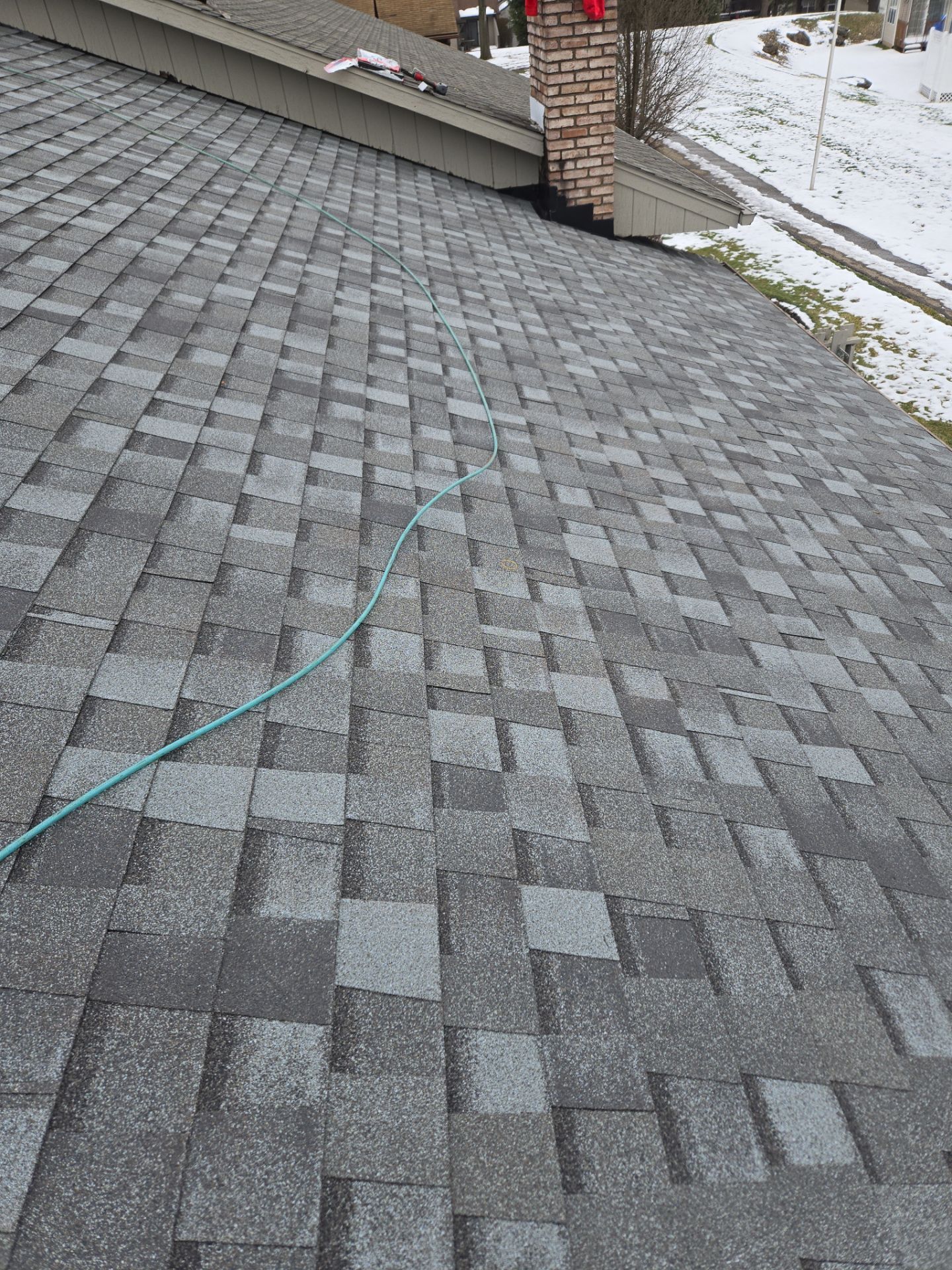 Atlas Pinnacle, Color, Coastal Granite, Drip Edge, Color, Black by Eagle Eye Roofing