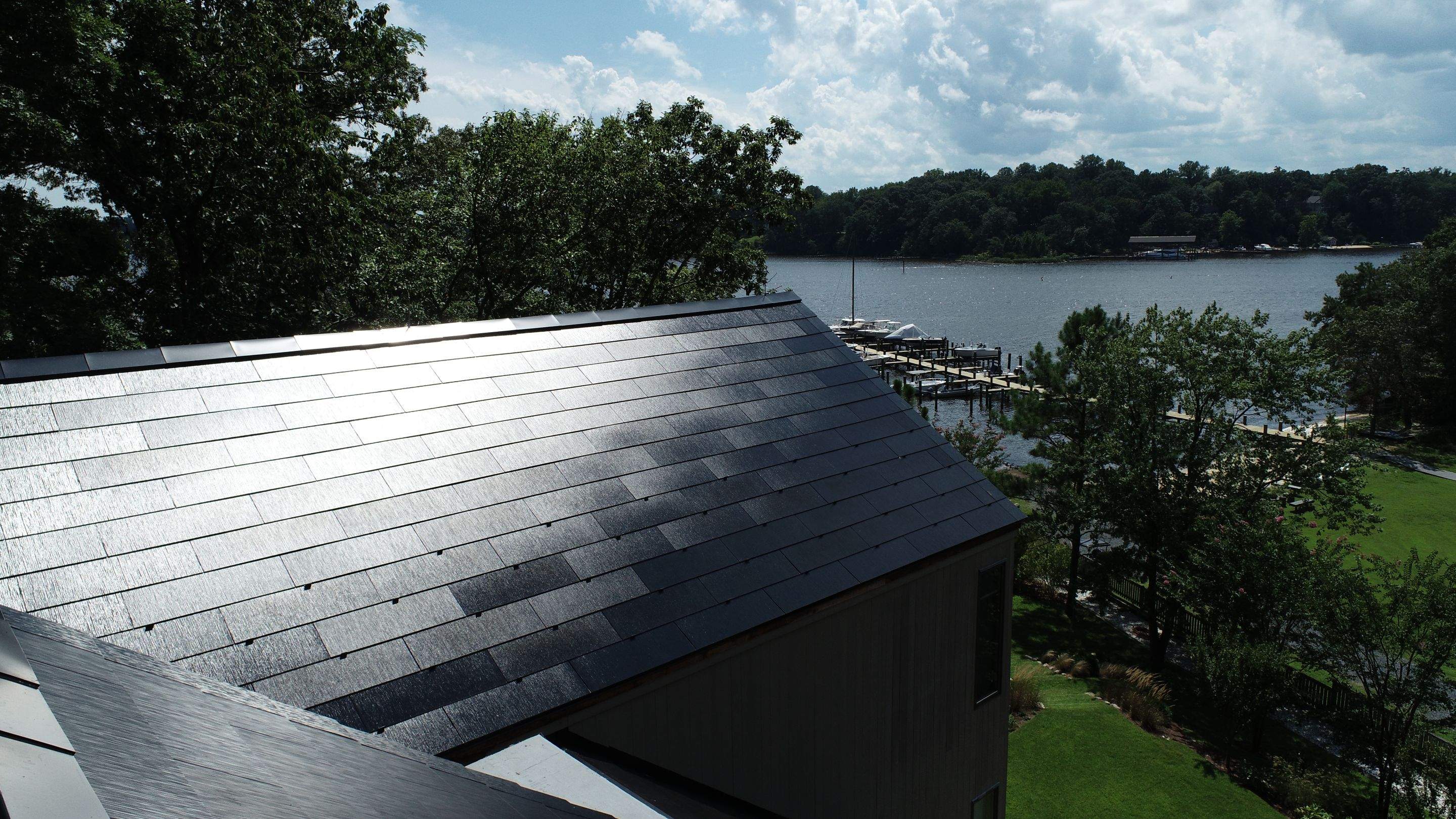 Tesla Solar Roof install Severn River by American Home Contractors