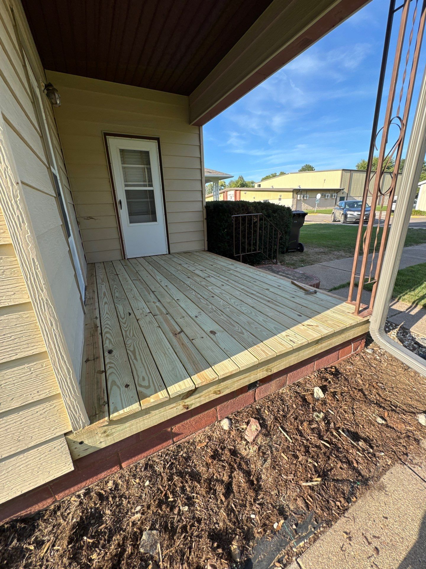 Front Porch Deck Rebuild in Dodge, NE by Crows Roofing LLC