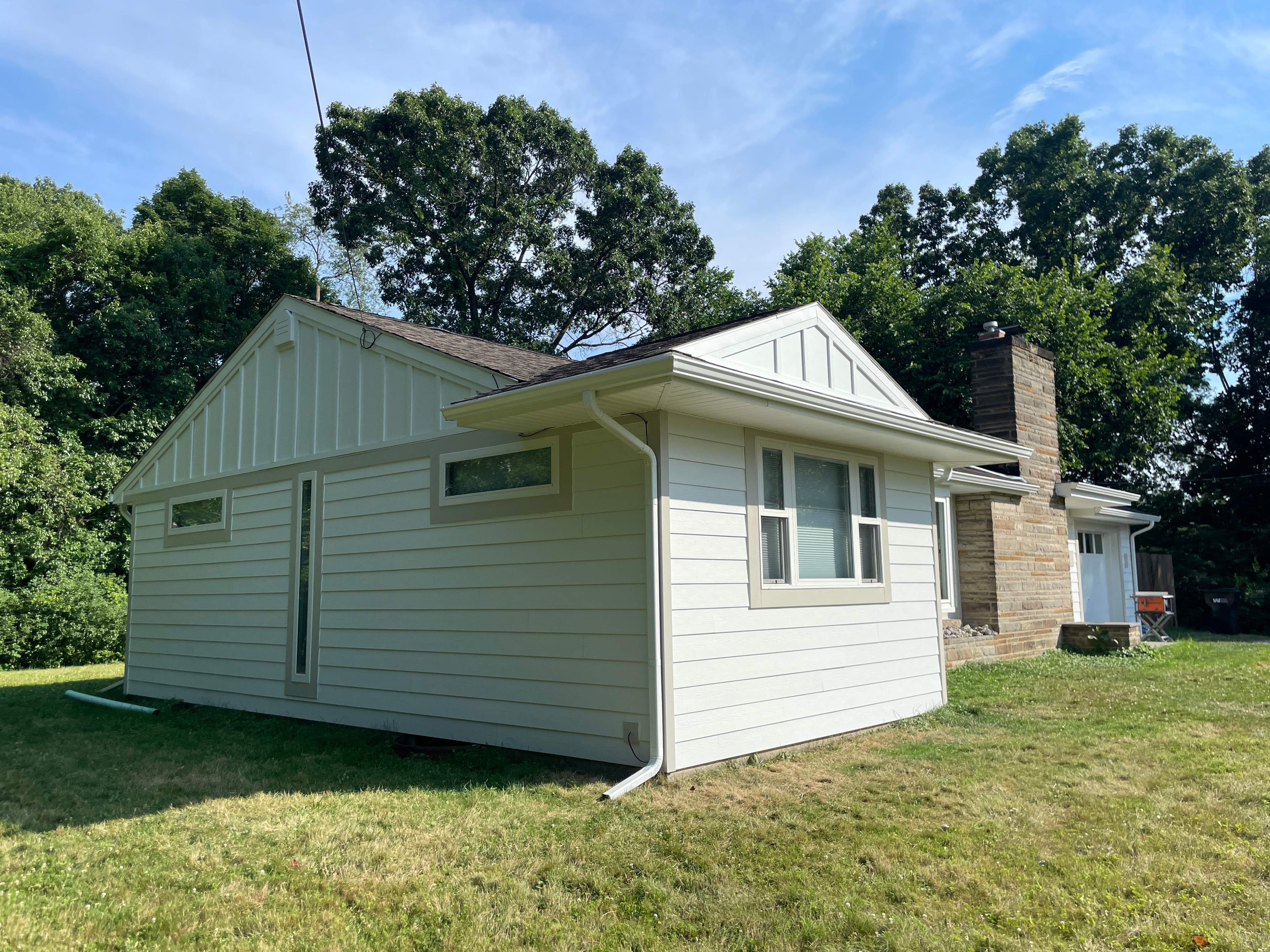 James Hardie Board and Batten Siding Accents in Coraopolis by Ideal Siding Pittsburgh
