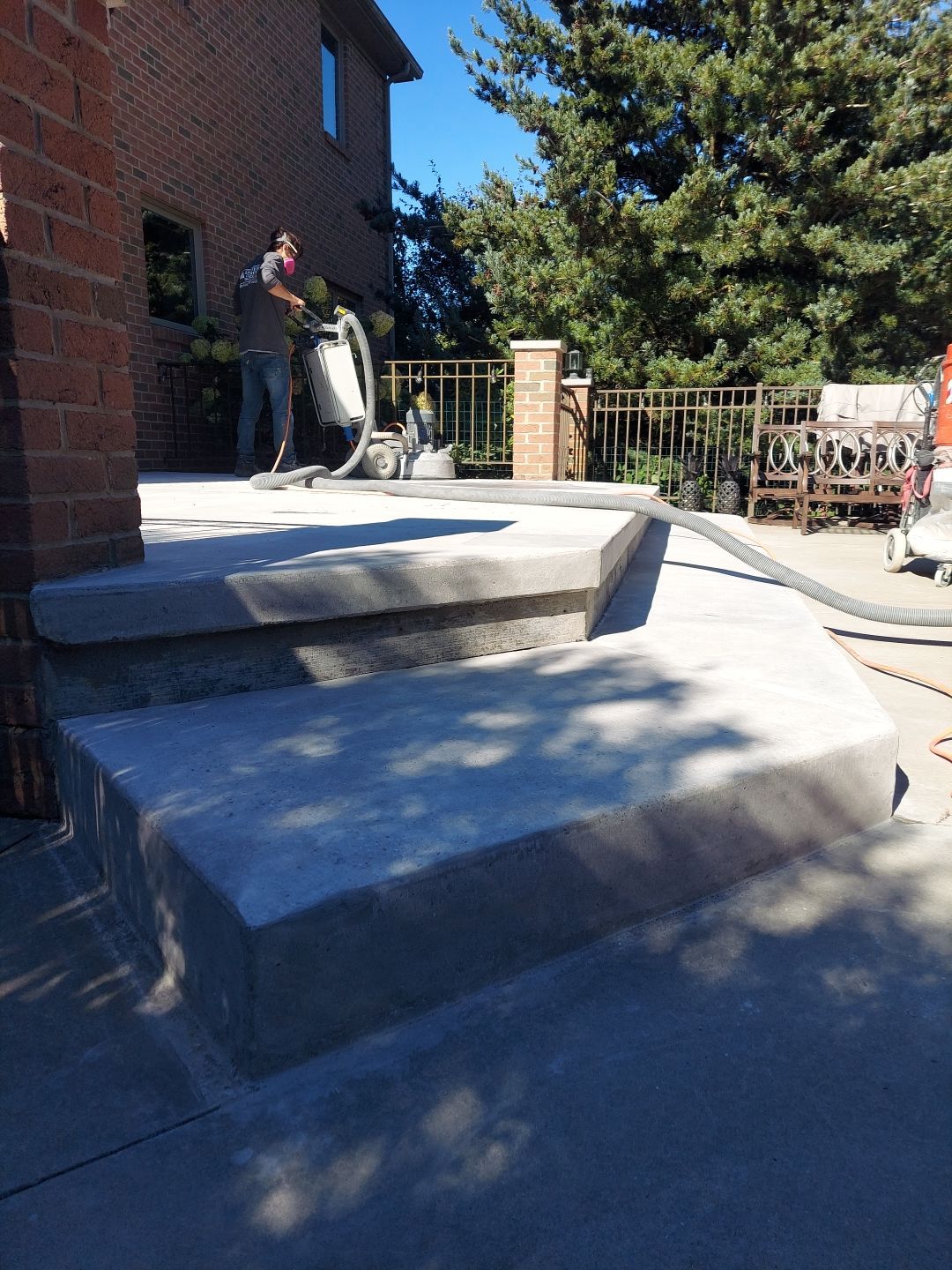 Patio in Trail Mix - Hermitage, PA by Alexander Concrete Coatings