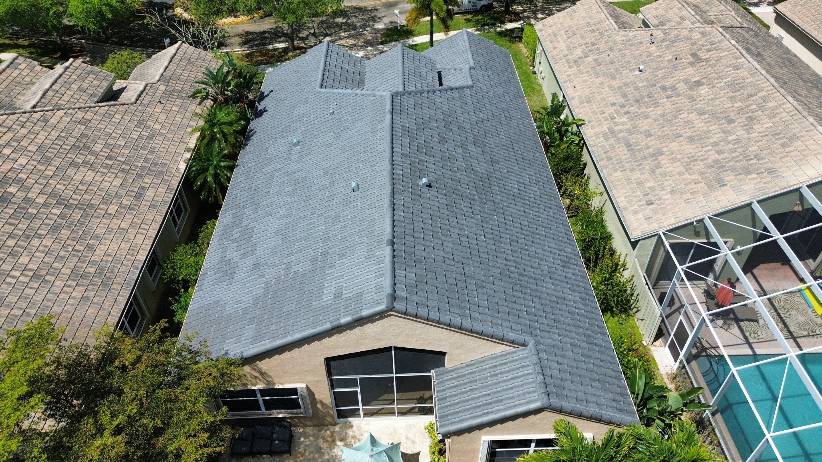 New Tile Roof in The Club Boynton Beach by Hercules Roofing