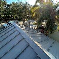 24ga 1.5" Mechanical Seam Buckskin  by Total Roofing System The Metal Roof Experts