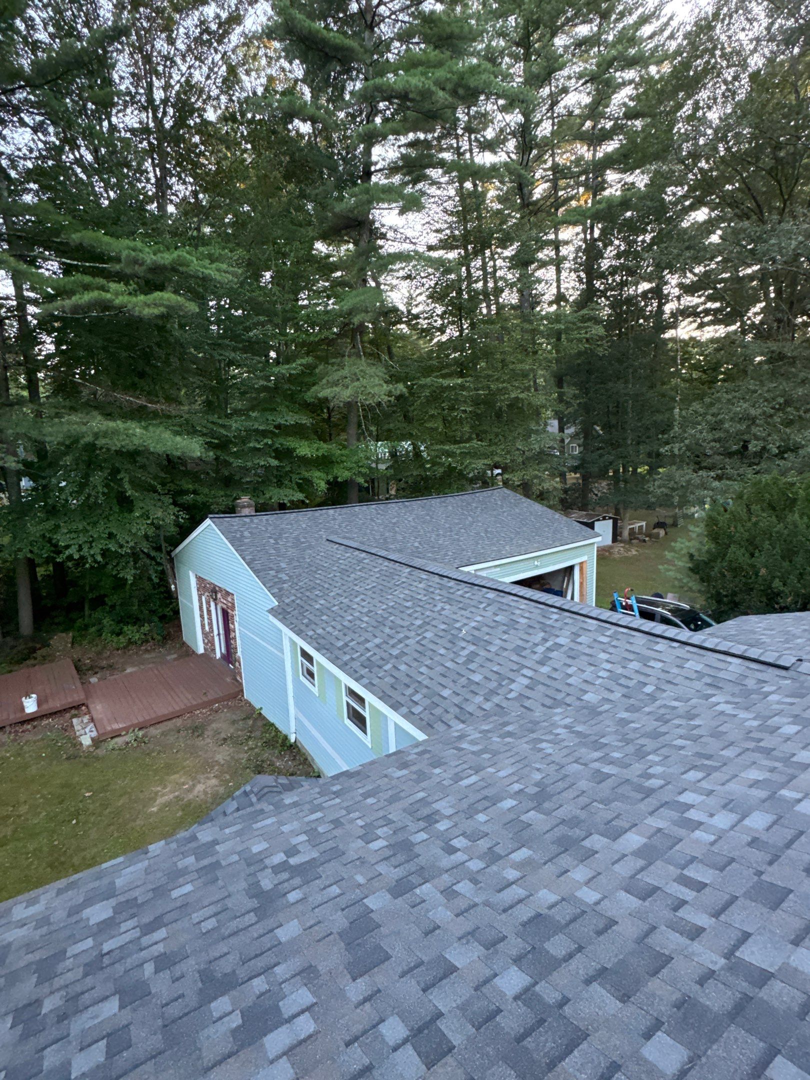 Roof Replacement & Fascia Repairs in Goffstown, NH – Williamsburg Gray Finish by Compass exteriors