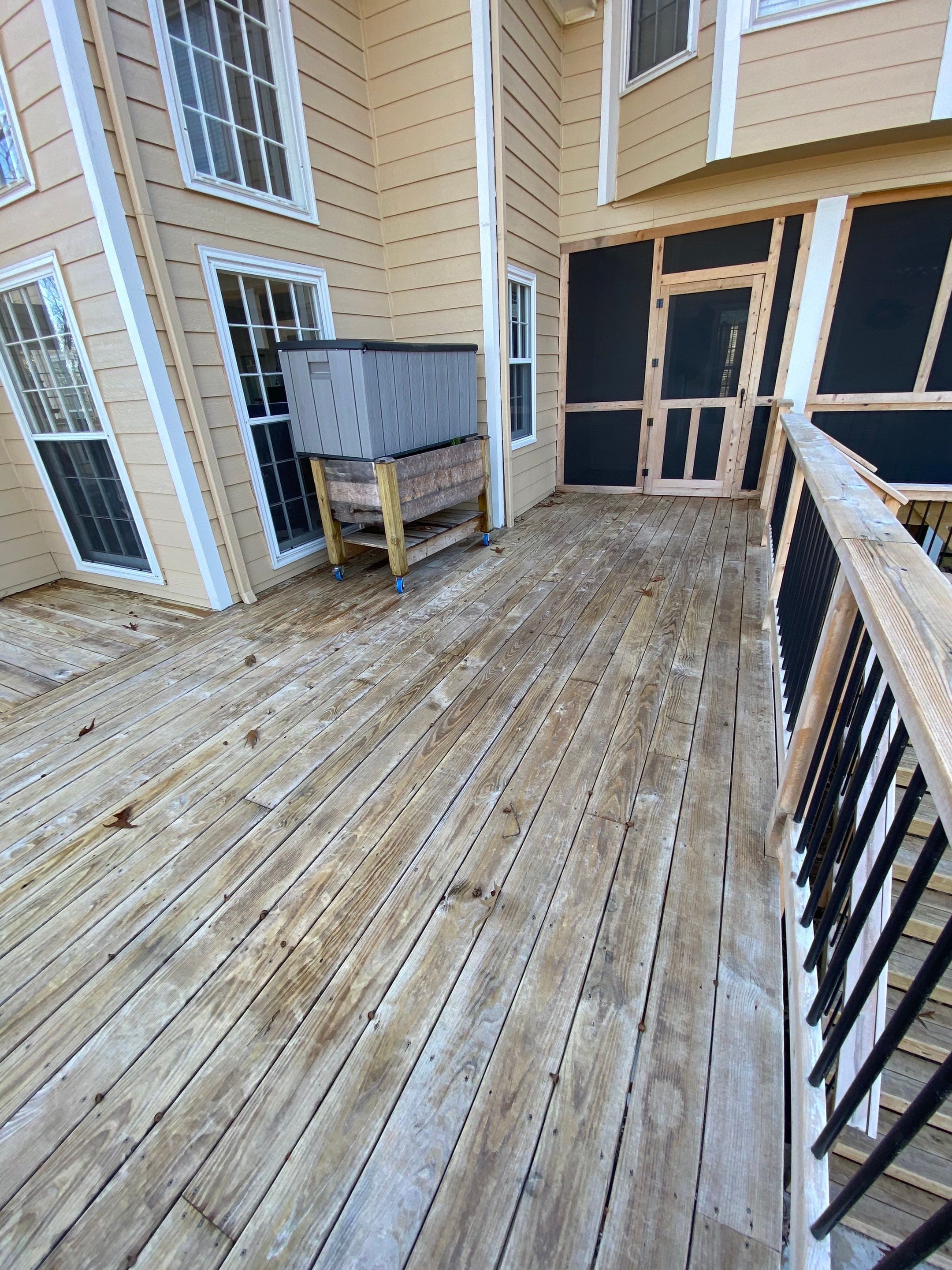 Elevated Deck Staining and Structural Sealing in Alpharetta by Swift Home Renovations
