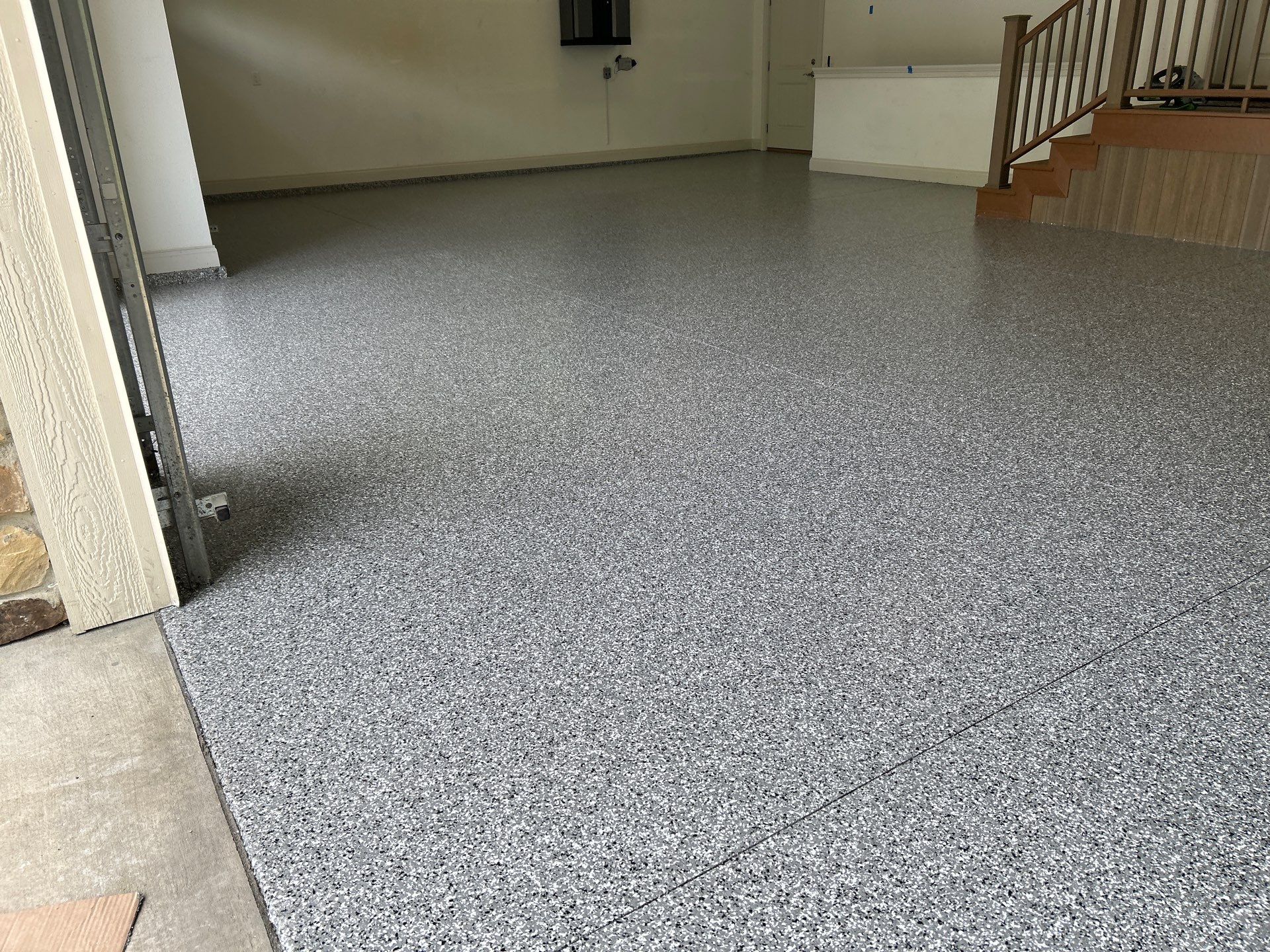 Smoke Concrete Coating in Elkhart! by Innovative Spaces / Innovative Concrete Coatings