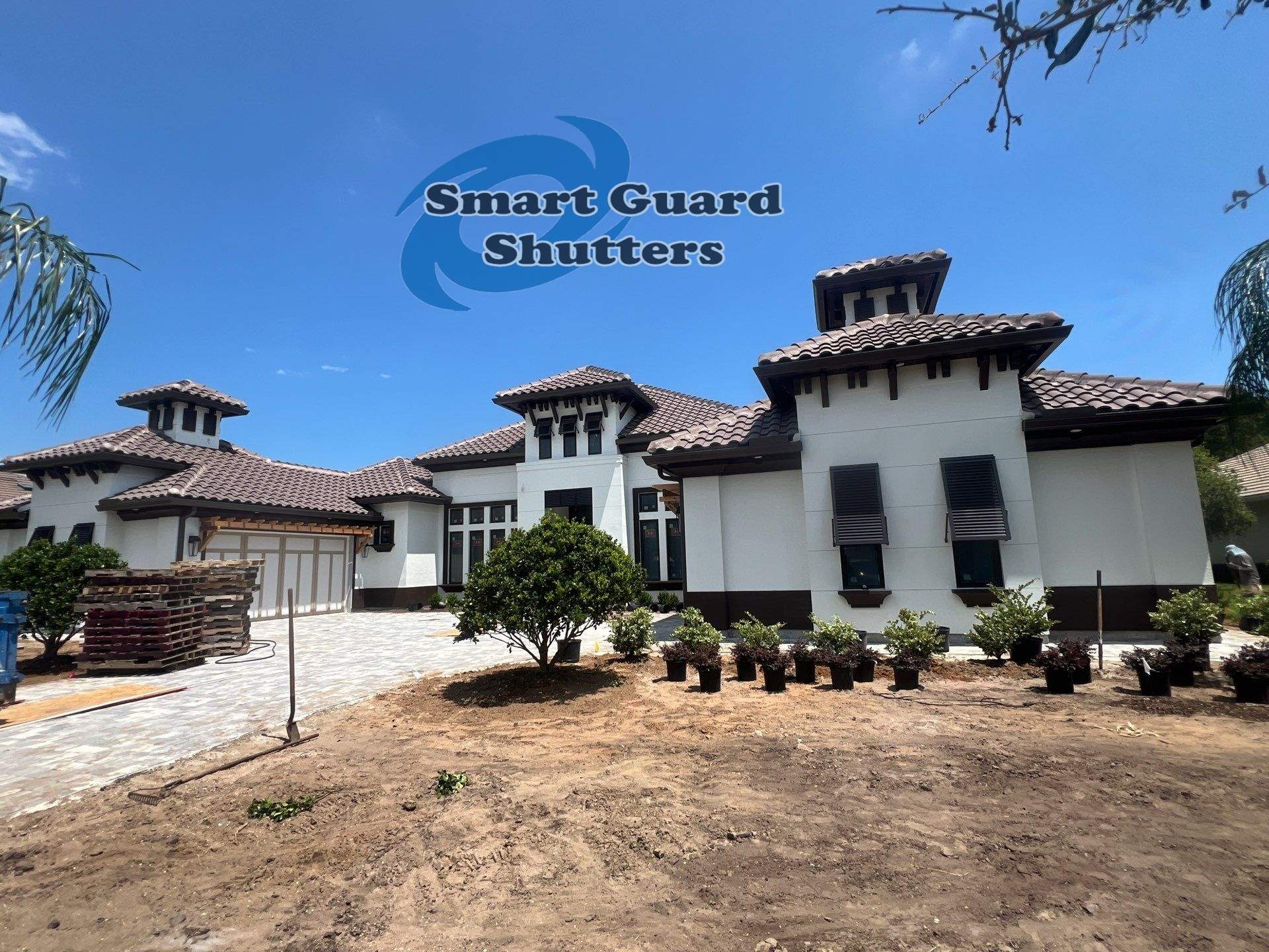 Decorative Bahamas in Grey Brown by Smart Guard Shutters