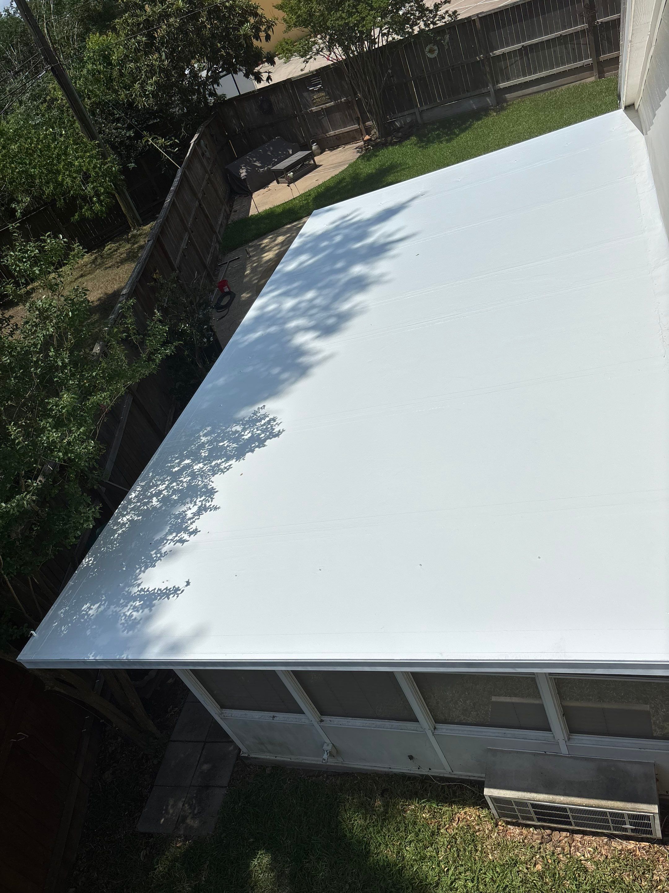 Silicone Roof Coating Project in Katy by Roofing Technologies Unlimited