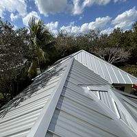 .032 Aluminum 1.5" Mechanical Seam Silver Metallic  by Total Roofing System The Metal Roof Experts