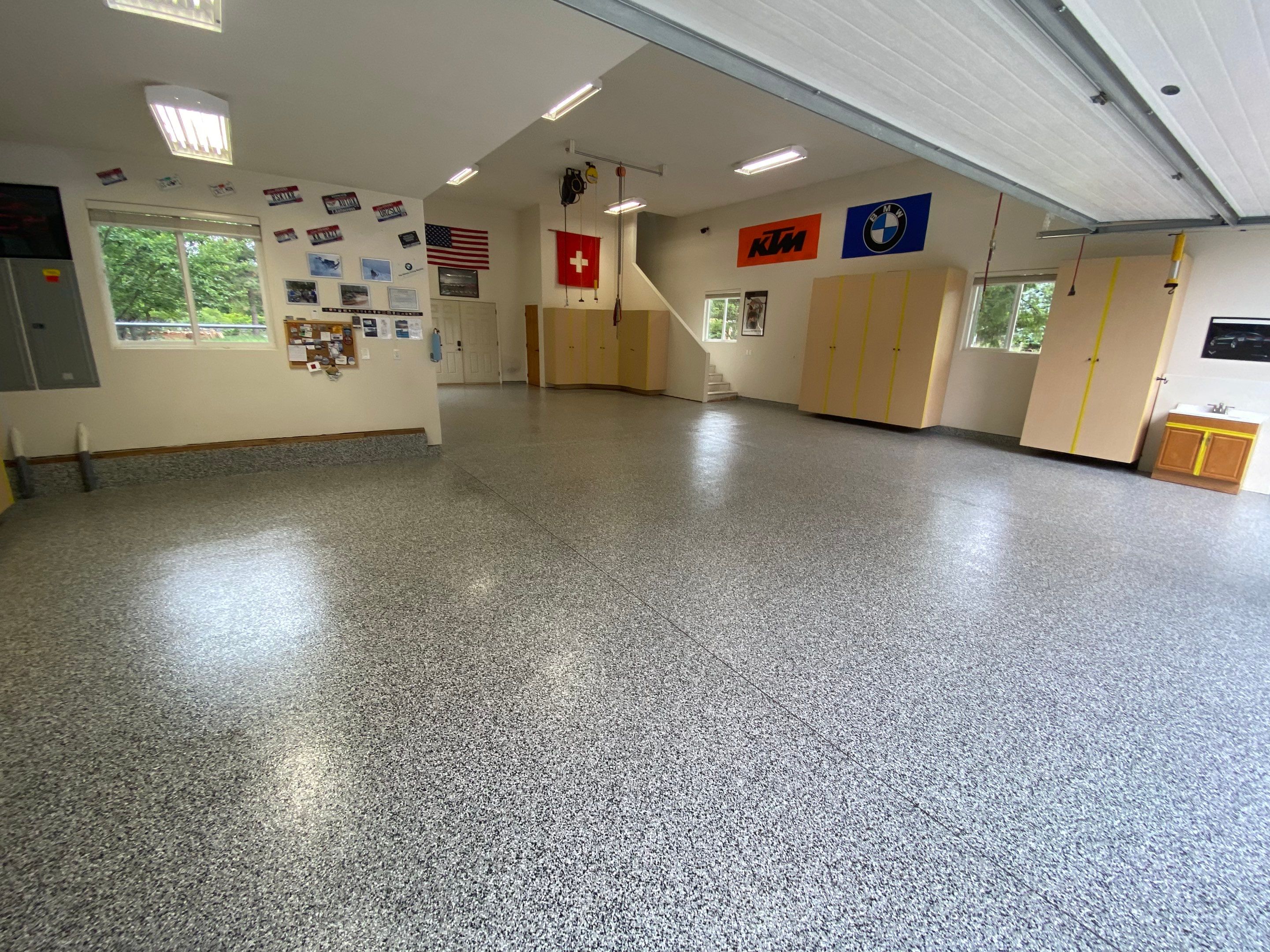 Garage Transformation using Domino by Croc Coatings, LLC