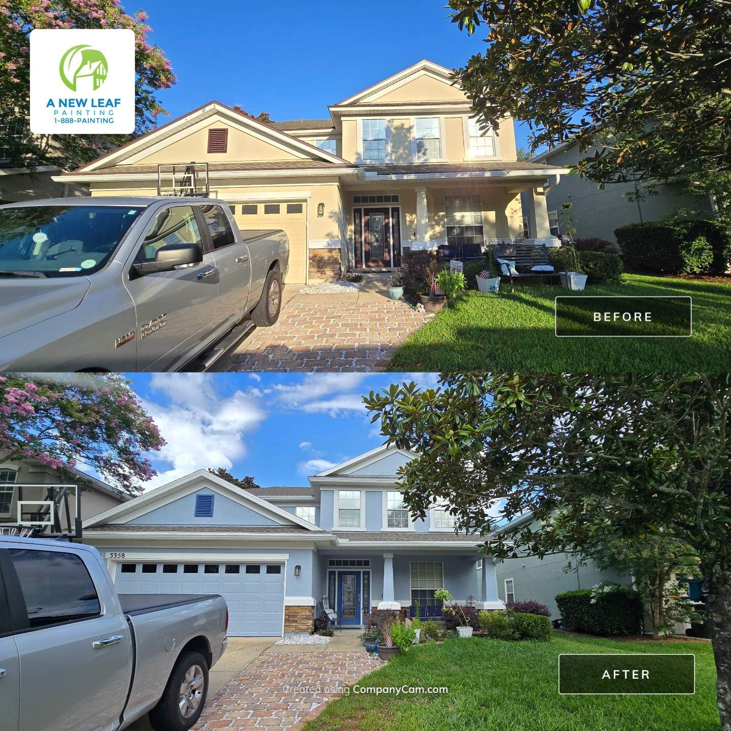 Exterior Painting Project in Green Cove Springs FL by A New Leaf Painting, LLC