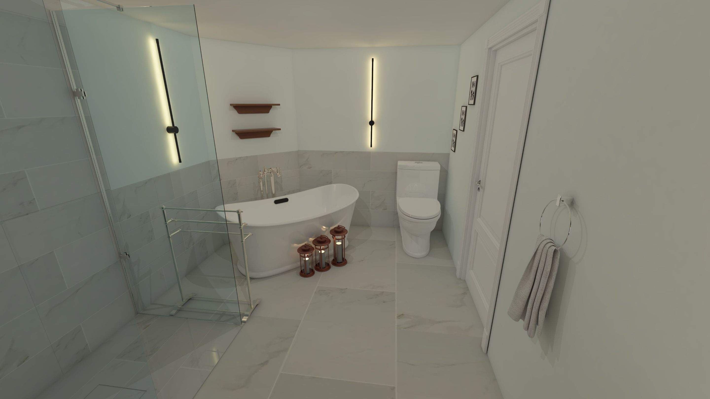 Bathroom Remodel using Tile by Home Concepts Construction