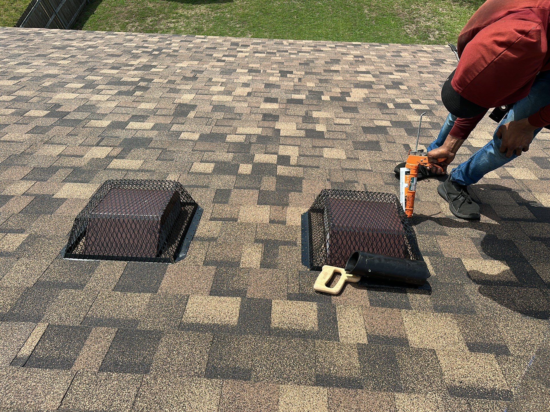 Full Roof Replacement, Chimney Rebuild and Interior Damage Replacement by First United Roofing & Construction