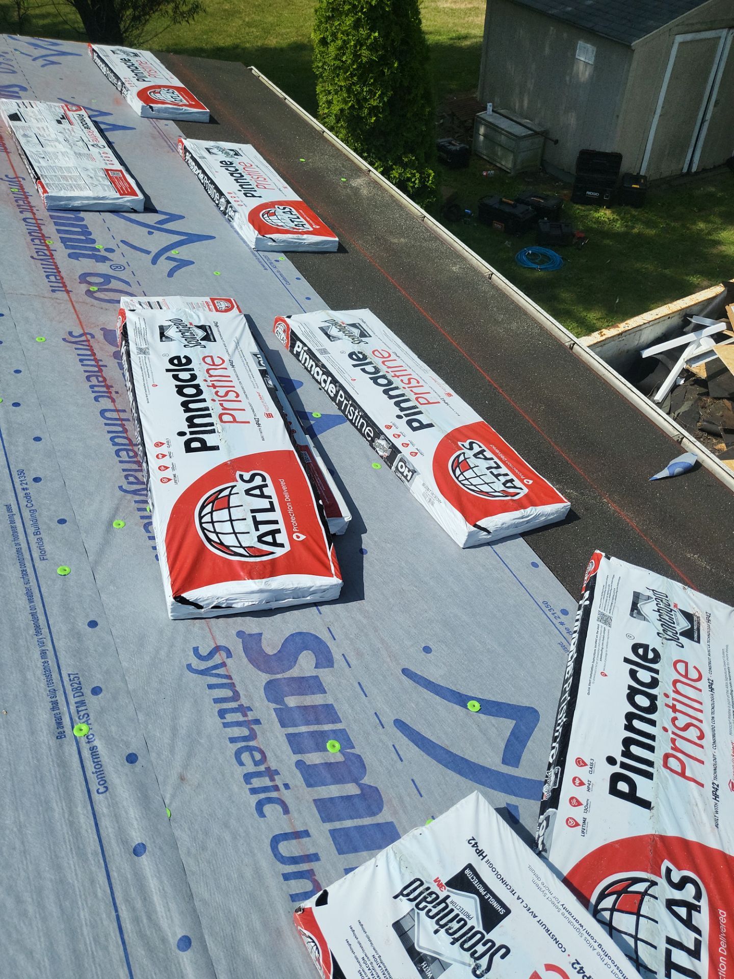 Atlas Pinnacle, Color, Burnt Hickory, Drip Edge, Color, Royal Brown by Eagle Eye Roofing