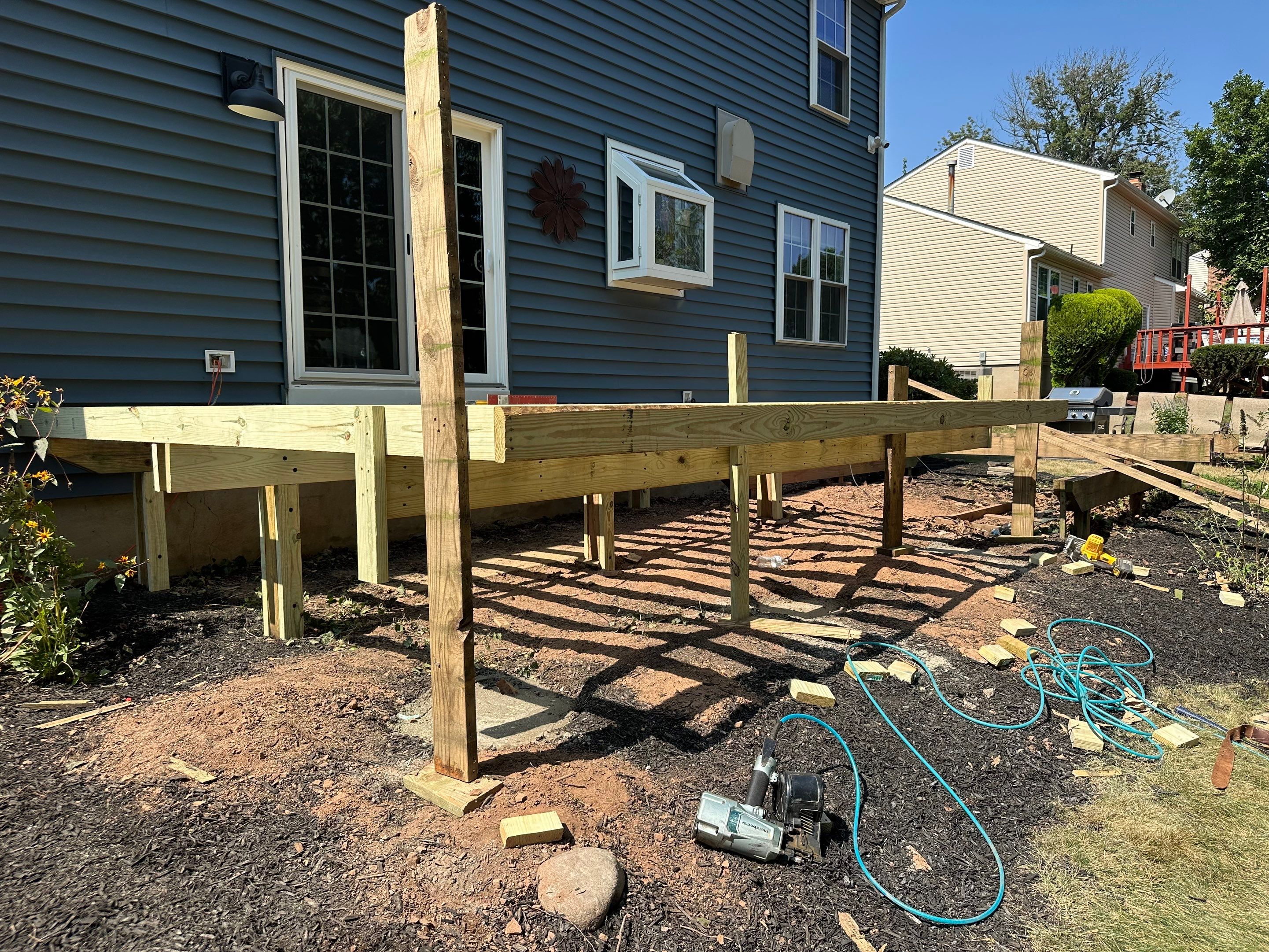 Deck resurface with Trex and cable rails by deck guardian