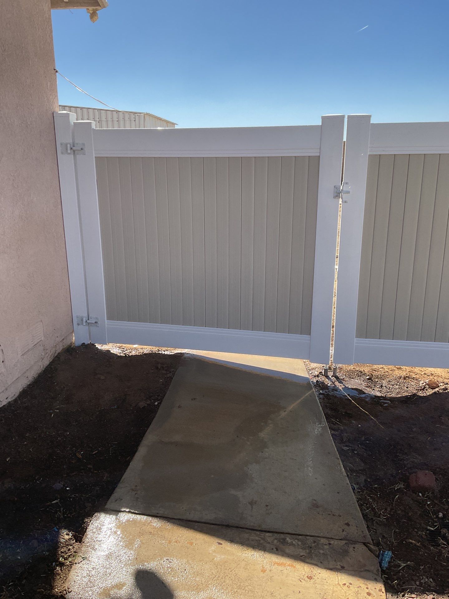 Fence Installation using Vinyl by Fence Guys Inc.