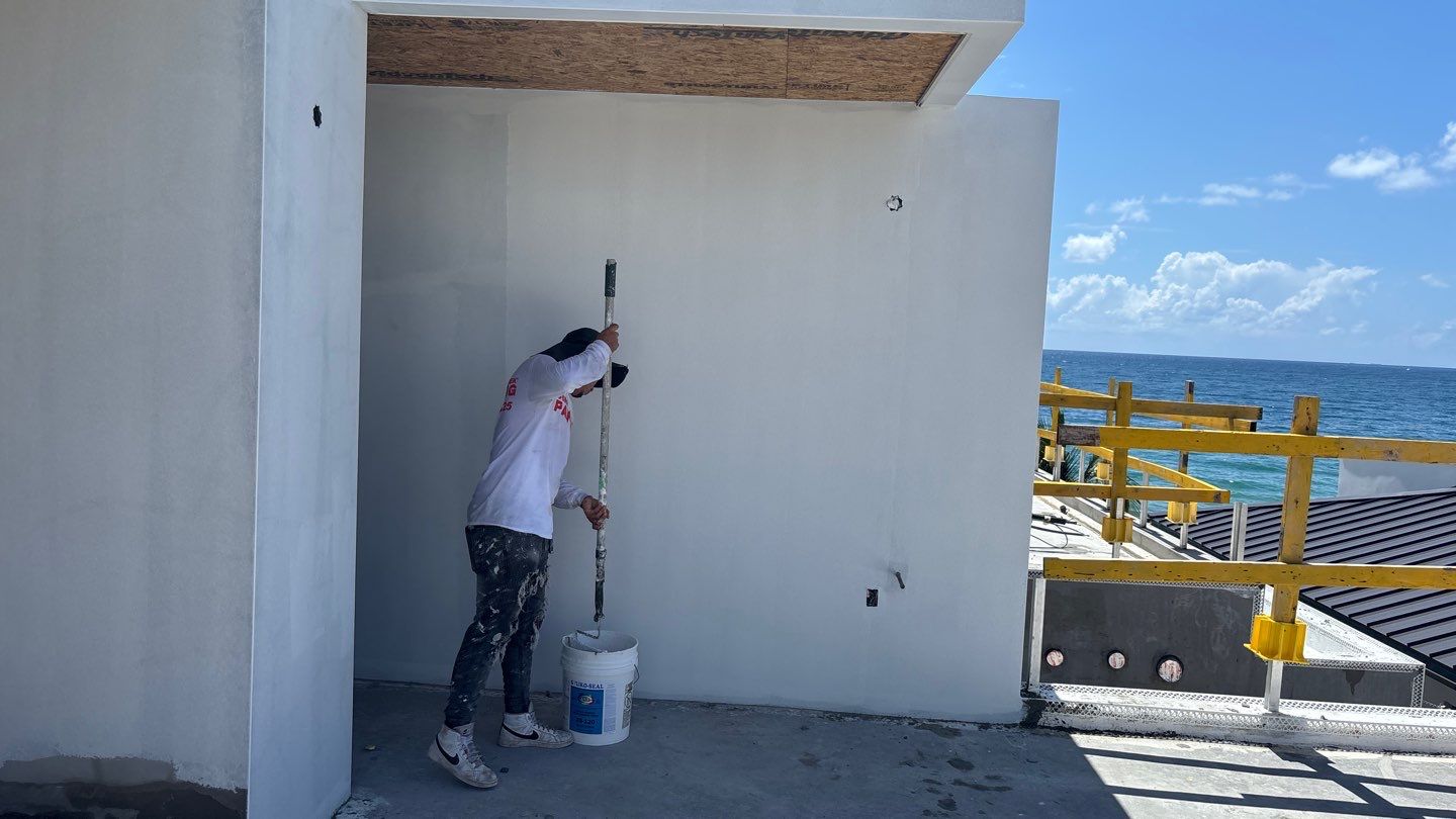 Oceanfront New Home Painting by John “The Greek” Painting