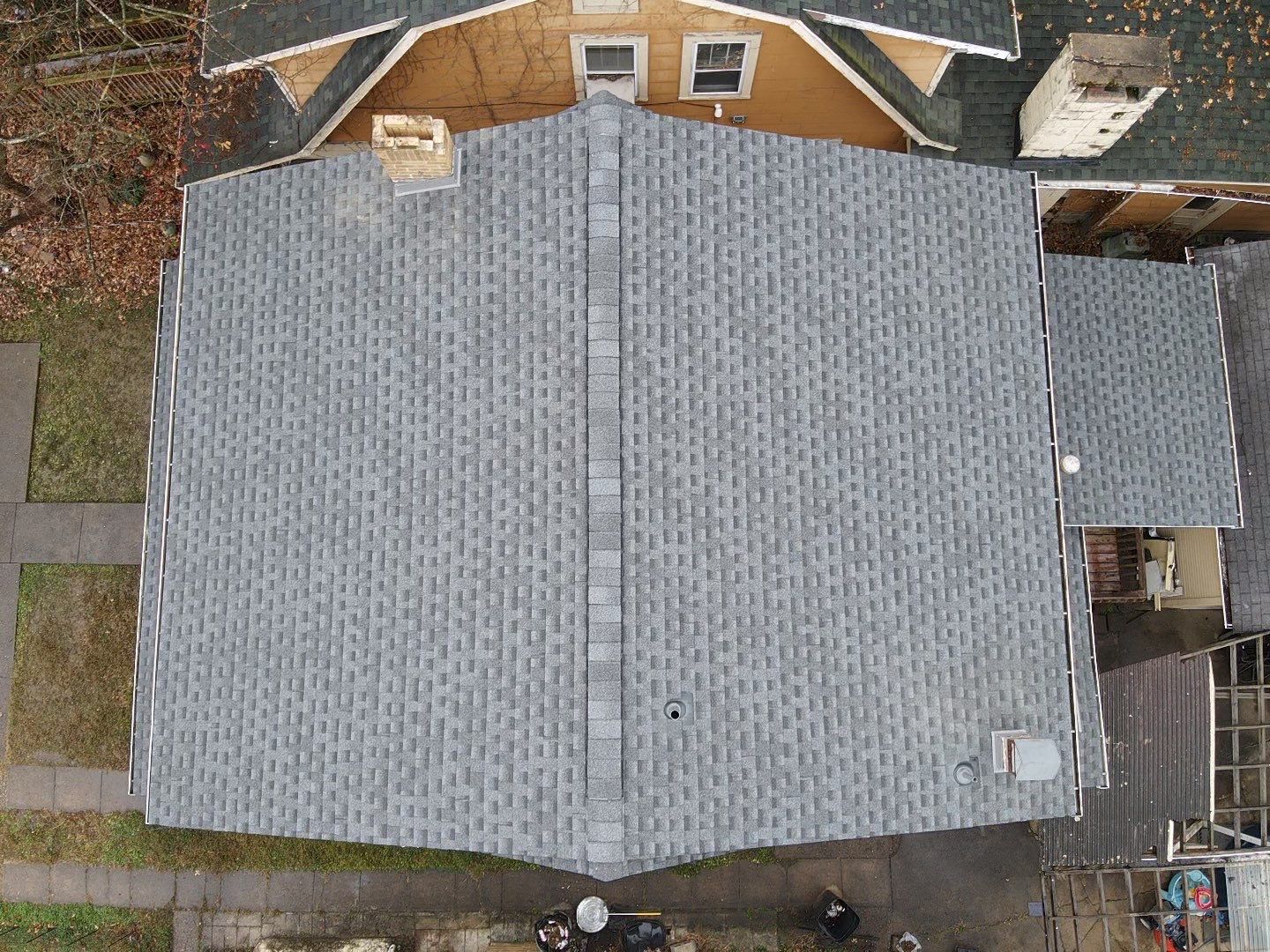 Residential Roofing Installation using GAF Timberline HDZ Pewter Gray by Rainstoppers Roofing