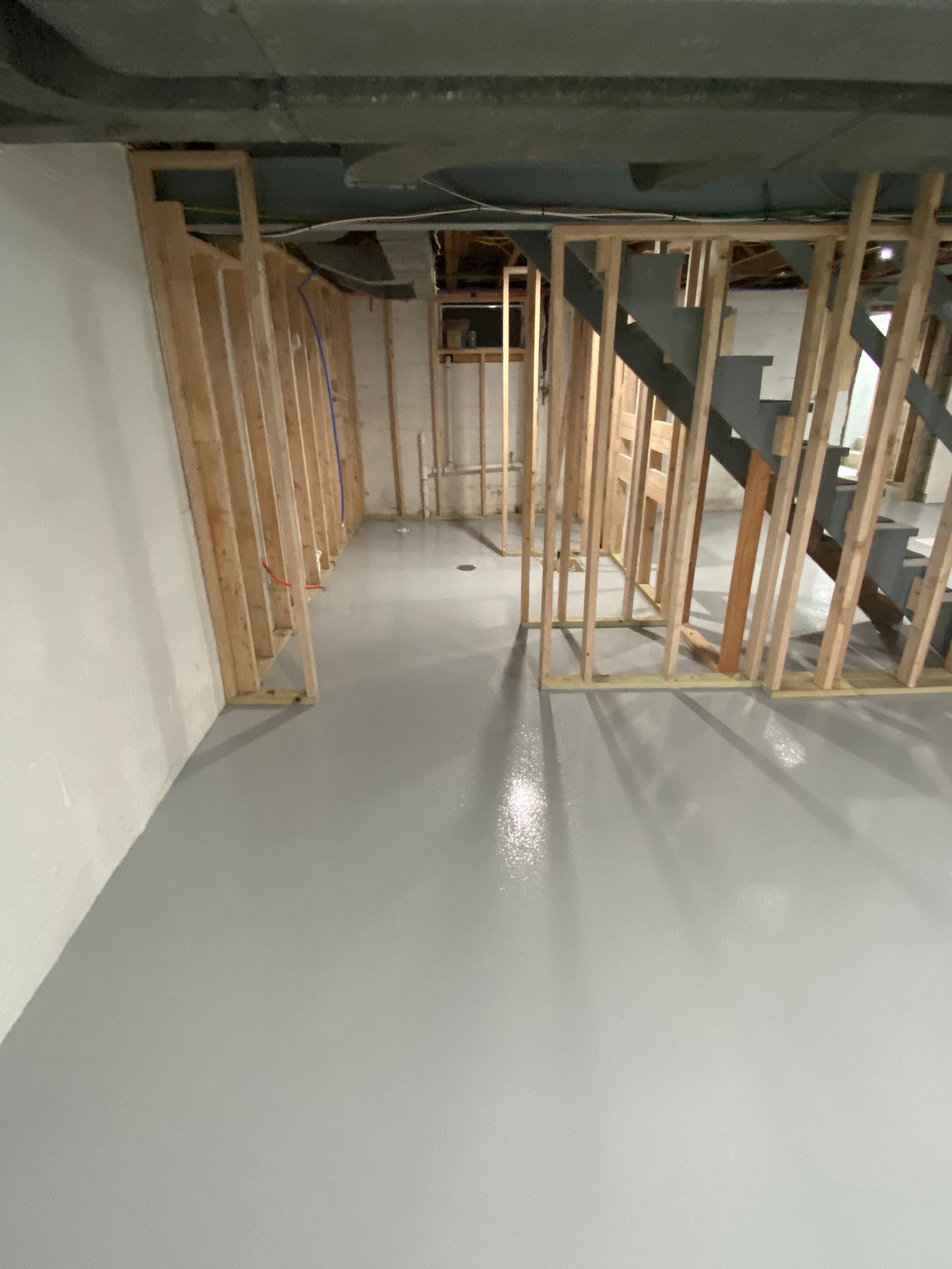 Basement + Garage Project in Pittsburgh by Floors in a Day, Inc