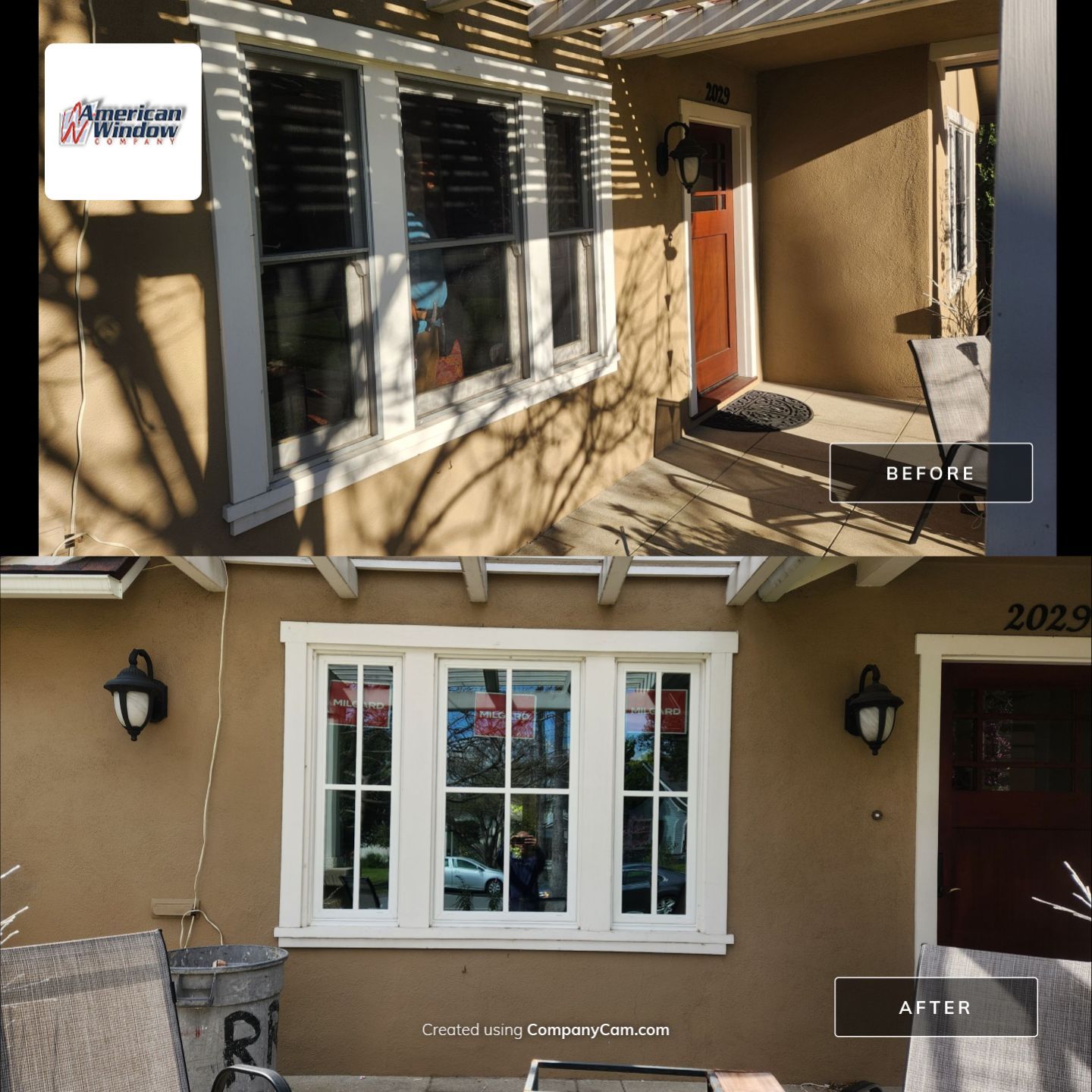 Window Installation using Milgard Ultra series, Fiberglass windows with SDL grids by American Window Company