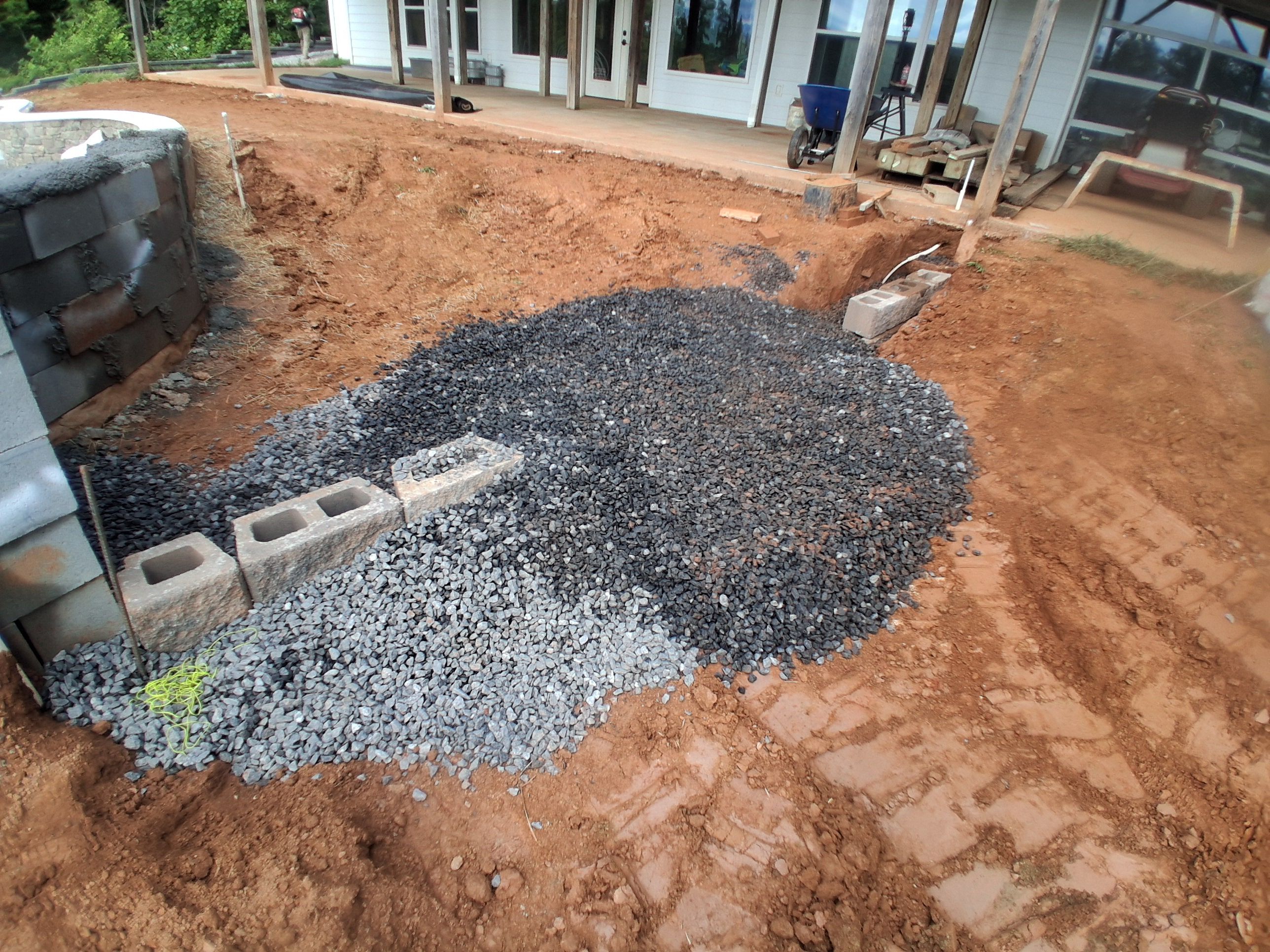 Pool Area Hardscape  by Growing Edge Landscape & Design, Inc.