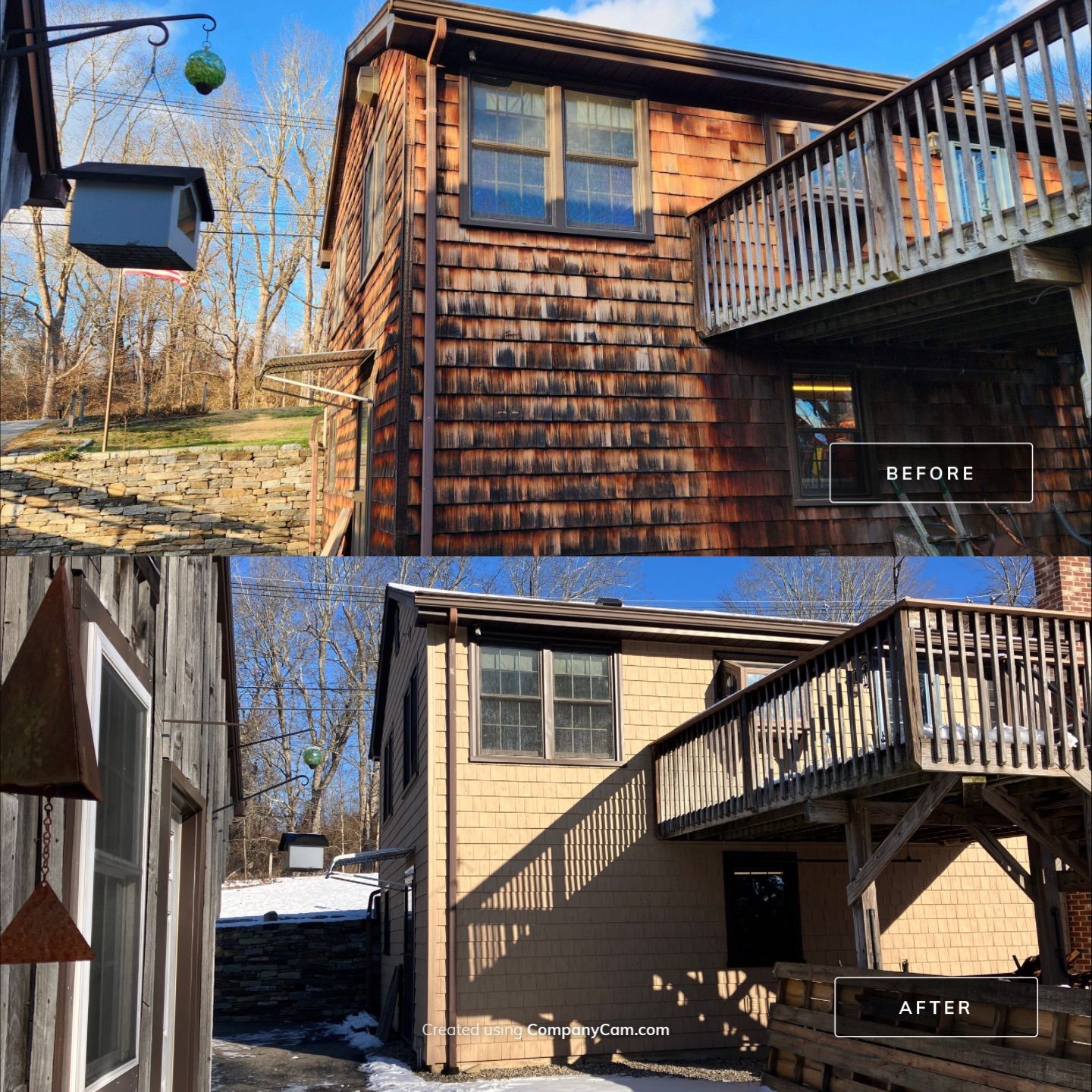 Cedar siding update with Cert. Cedar Impressions D/7 Perfection, Straight Bottom, Natural Blend by DiGiorgi Roofing and Siding Inc