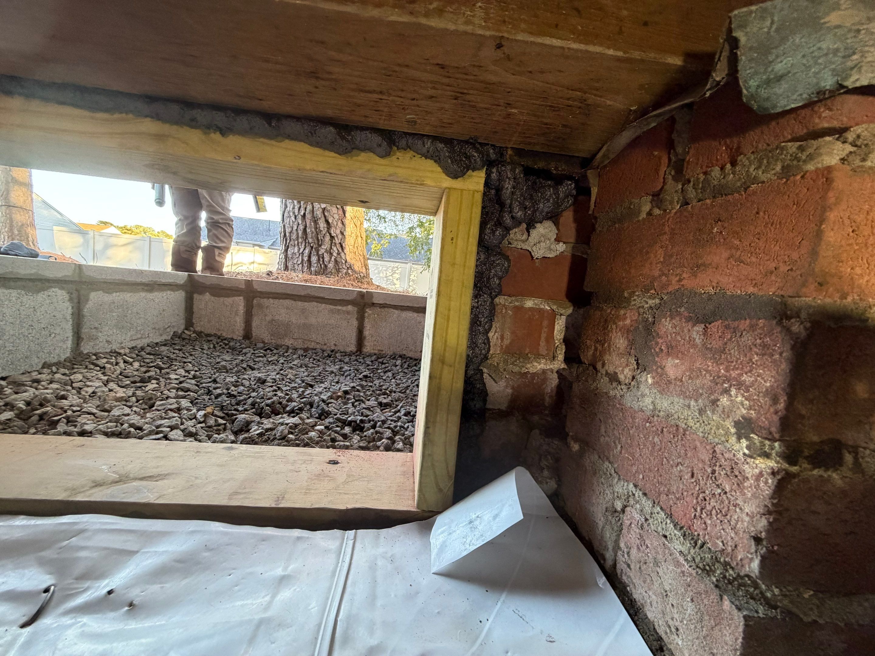 Project in Portsmouth by Patriot Crawl Space Repairs