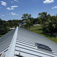 24ga 1.5" Mechanical seam Dove Gray  by Total Roofing System The Metal Roof Experts