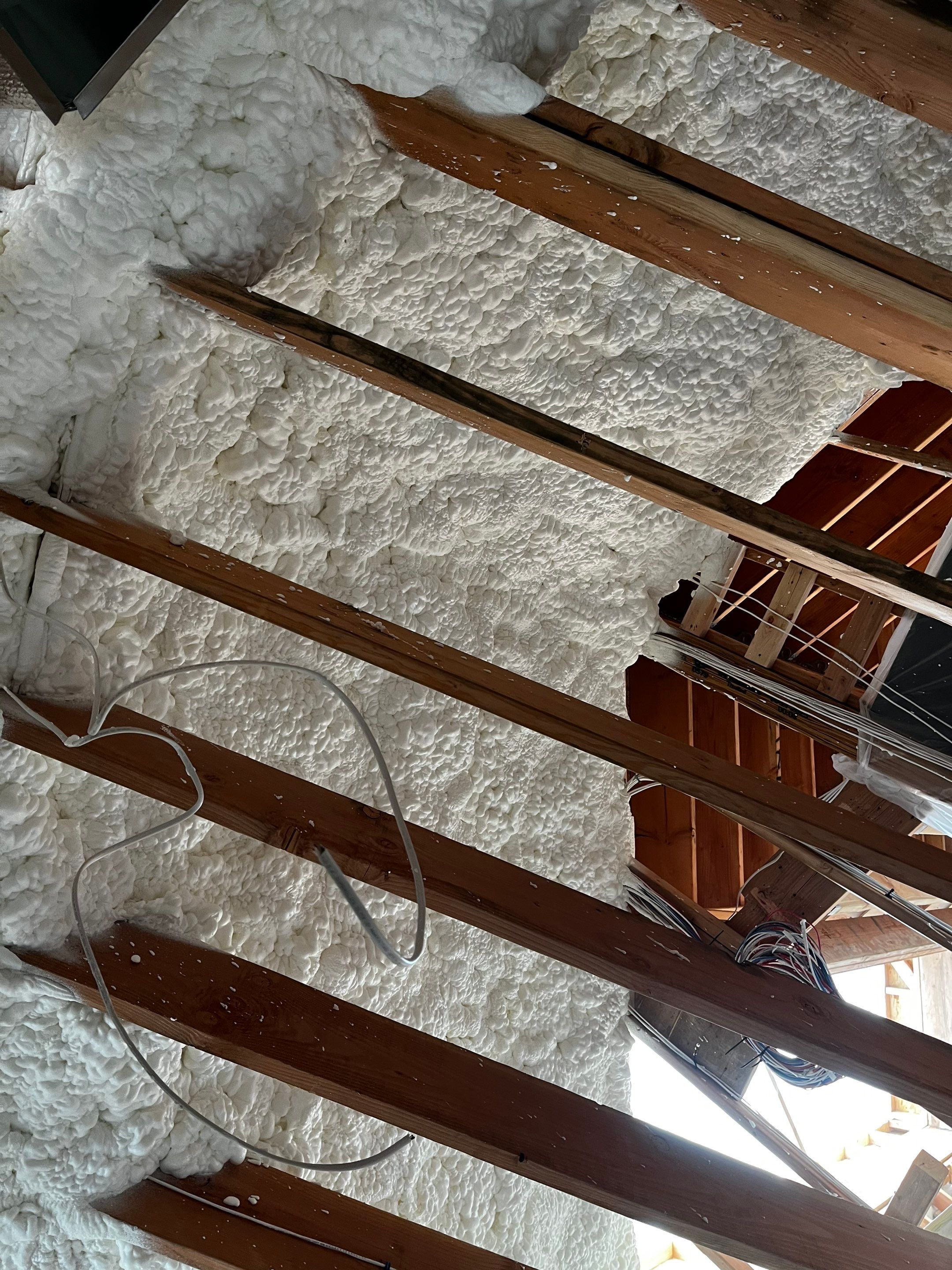New Home Construction using open cell spray foam by NYS Foam & Energy