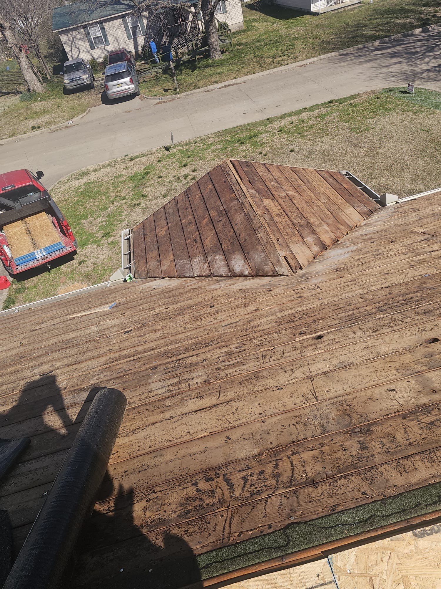 Storm damage restoration project by In & Out Construction & Remodeling, LLC